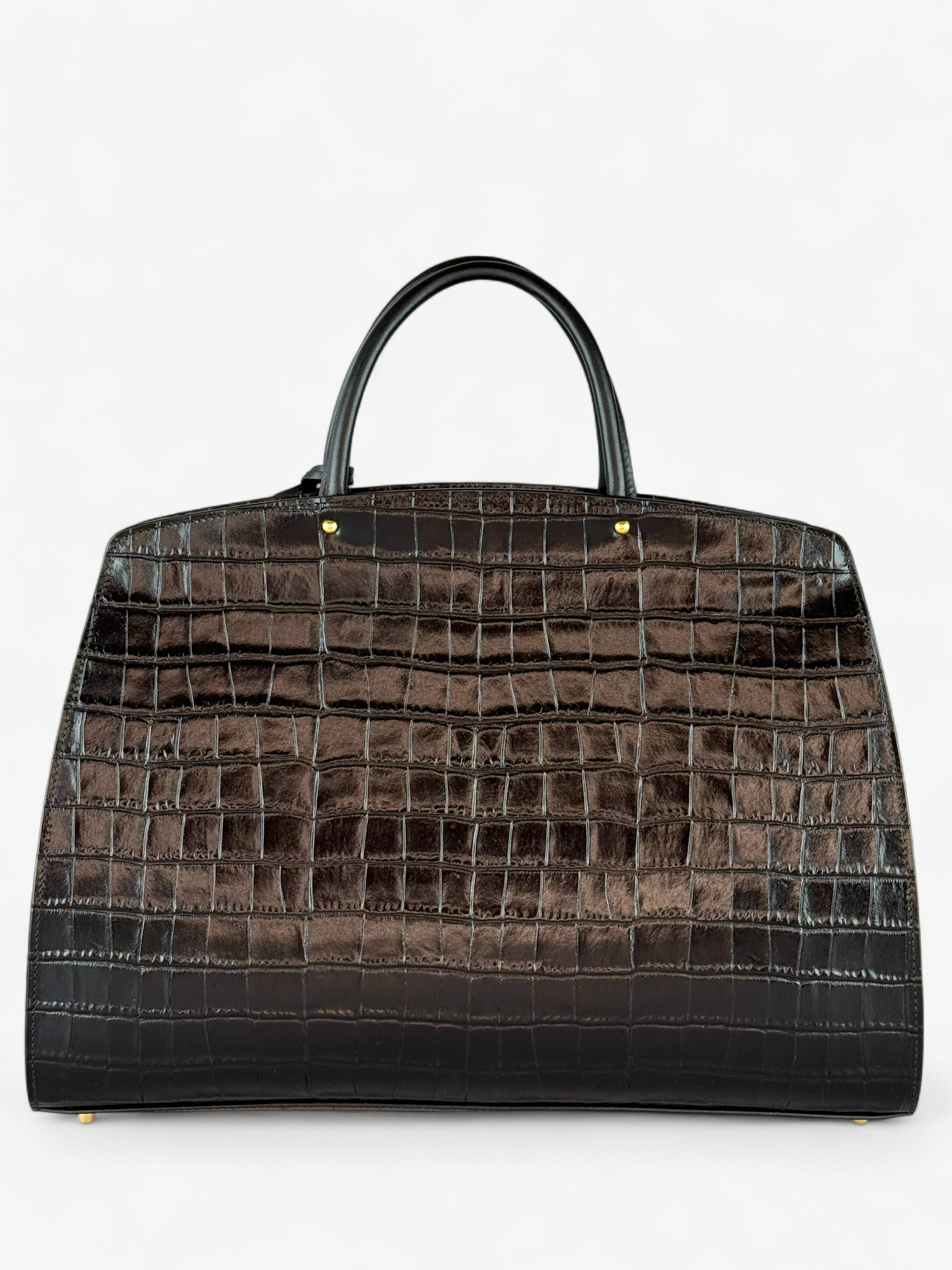 Borsa Ami L Croco Black