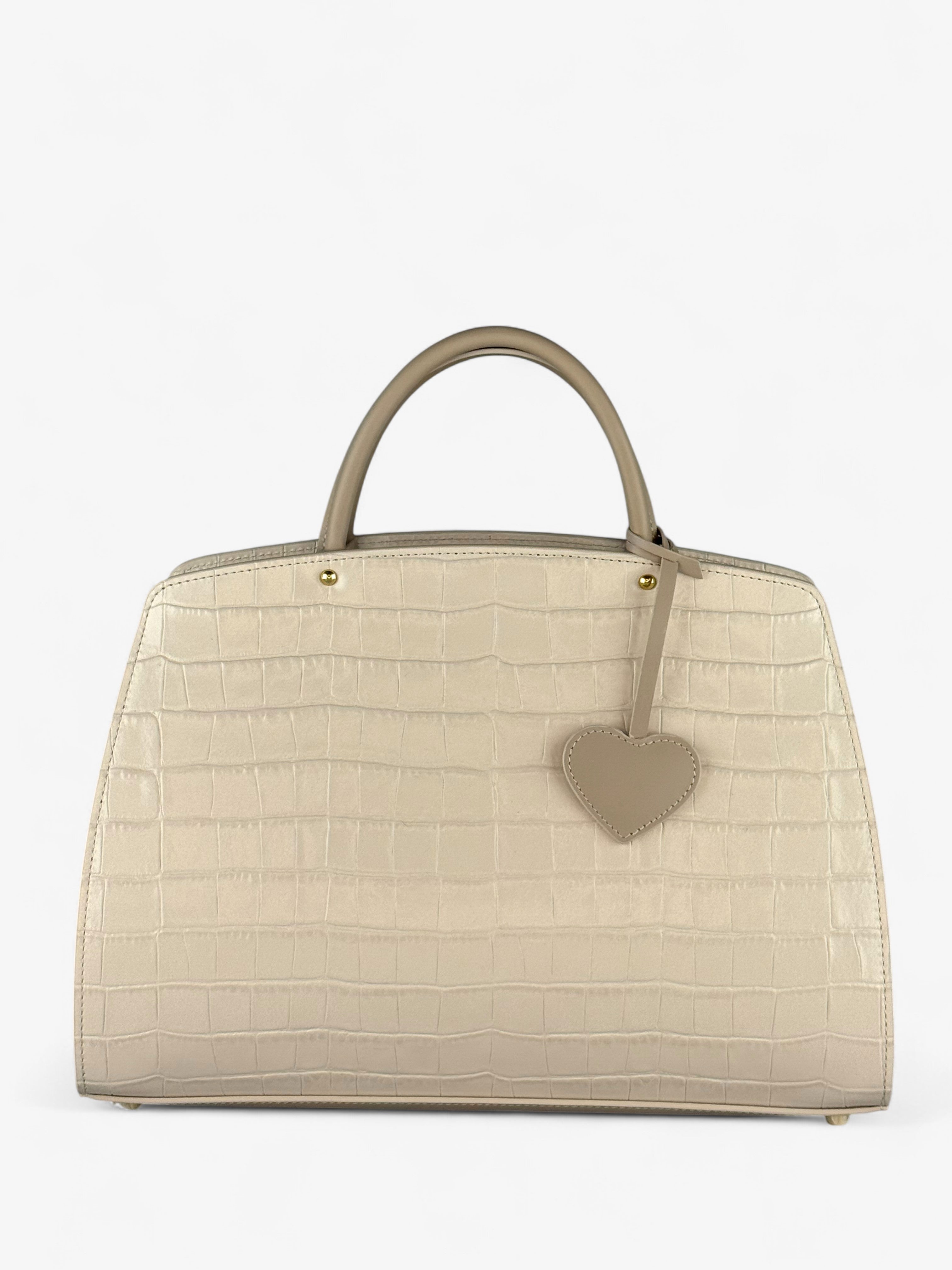 Borsa Ami M Croco Bej