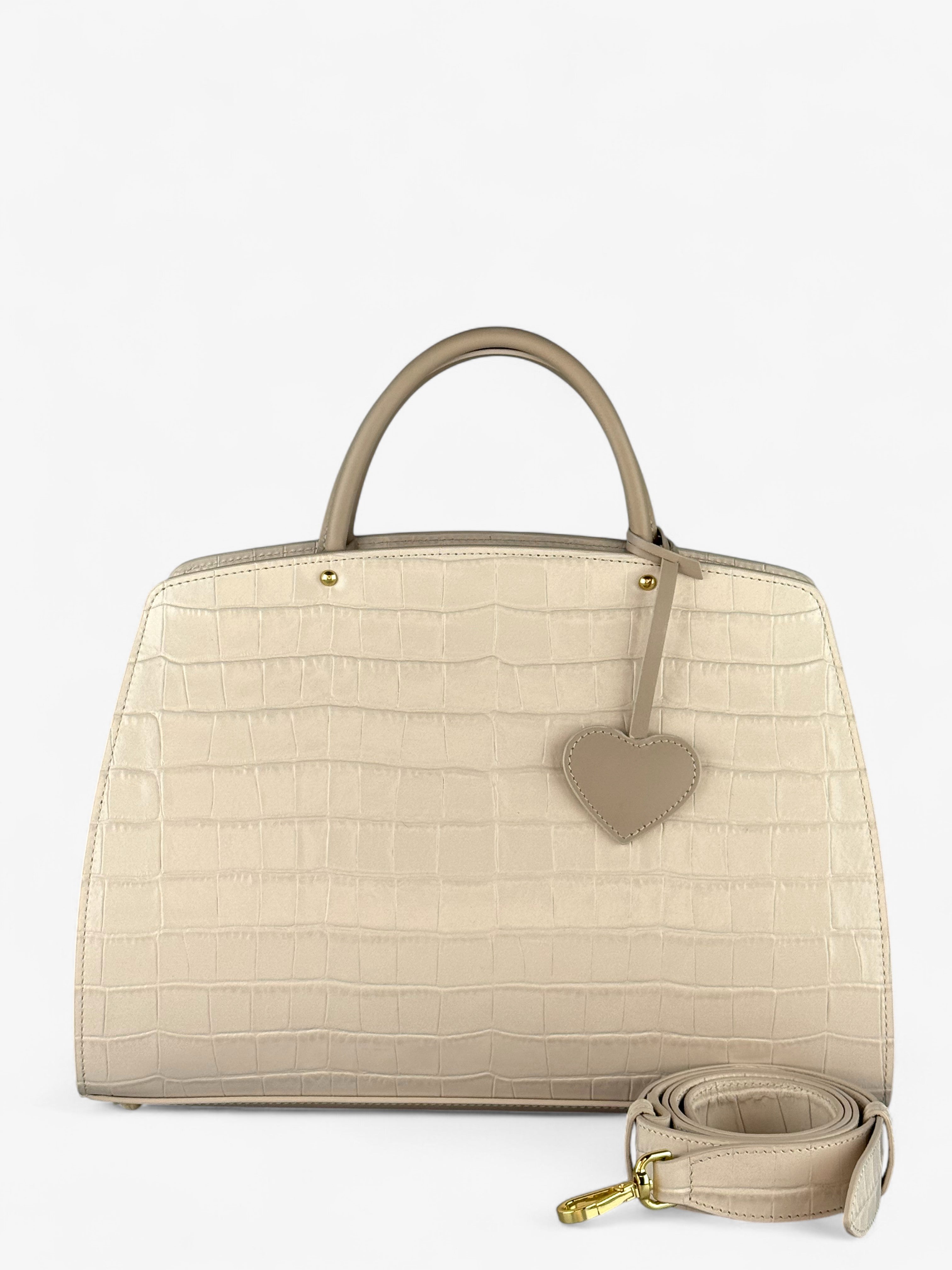 Borsa Ami M Croco Bej