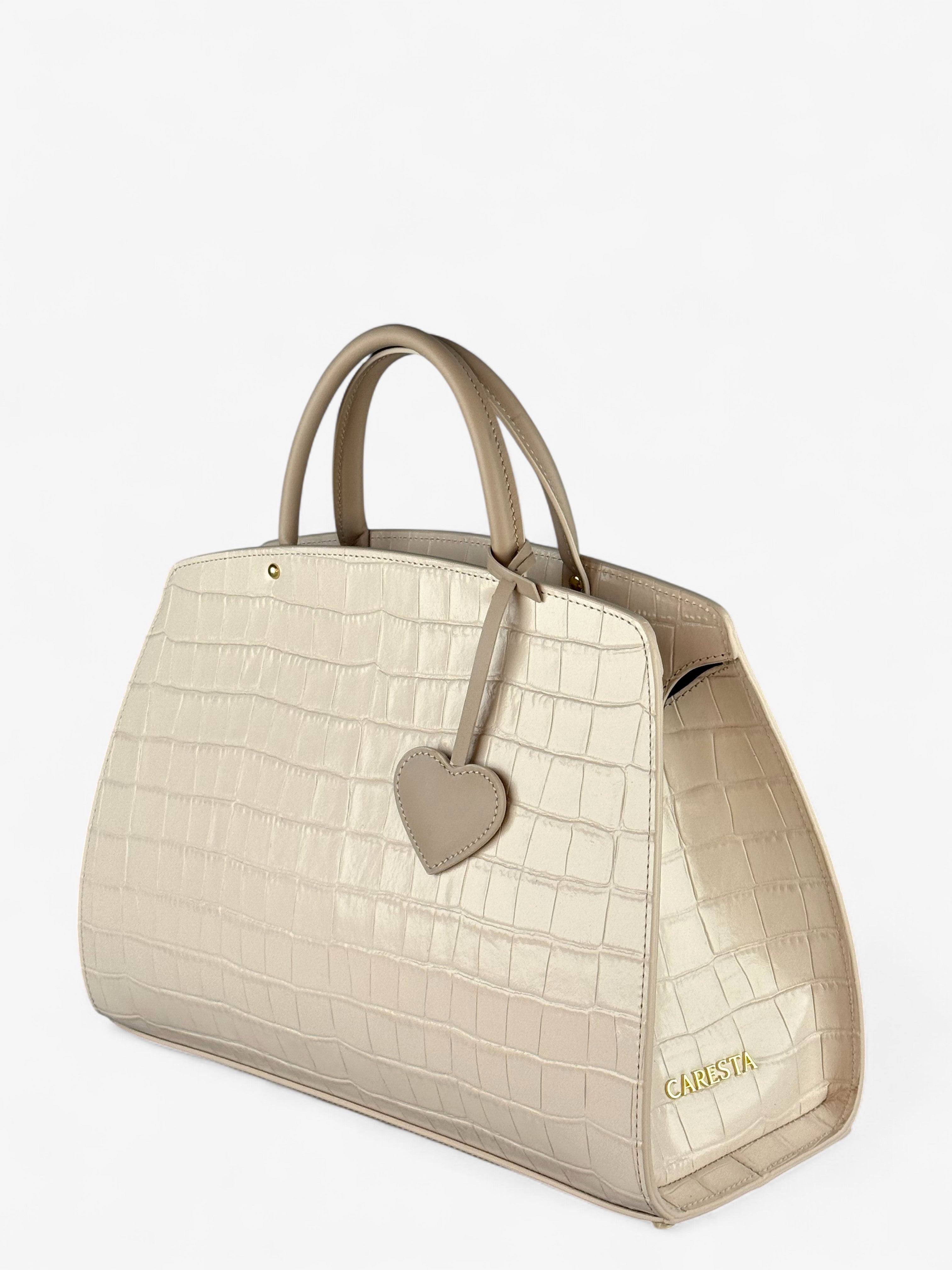 Borsa Ami M Croco Bej