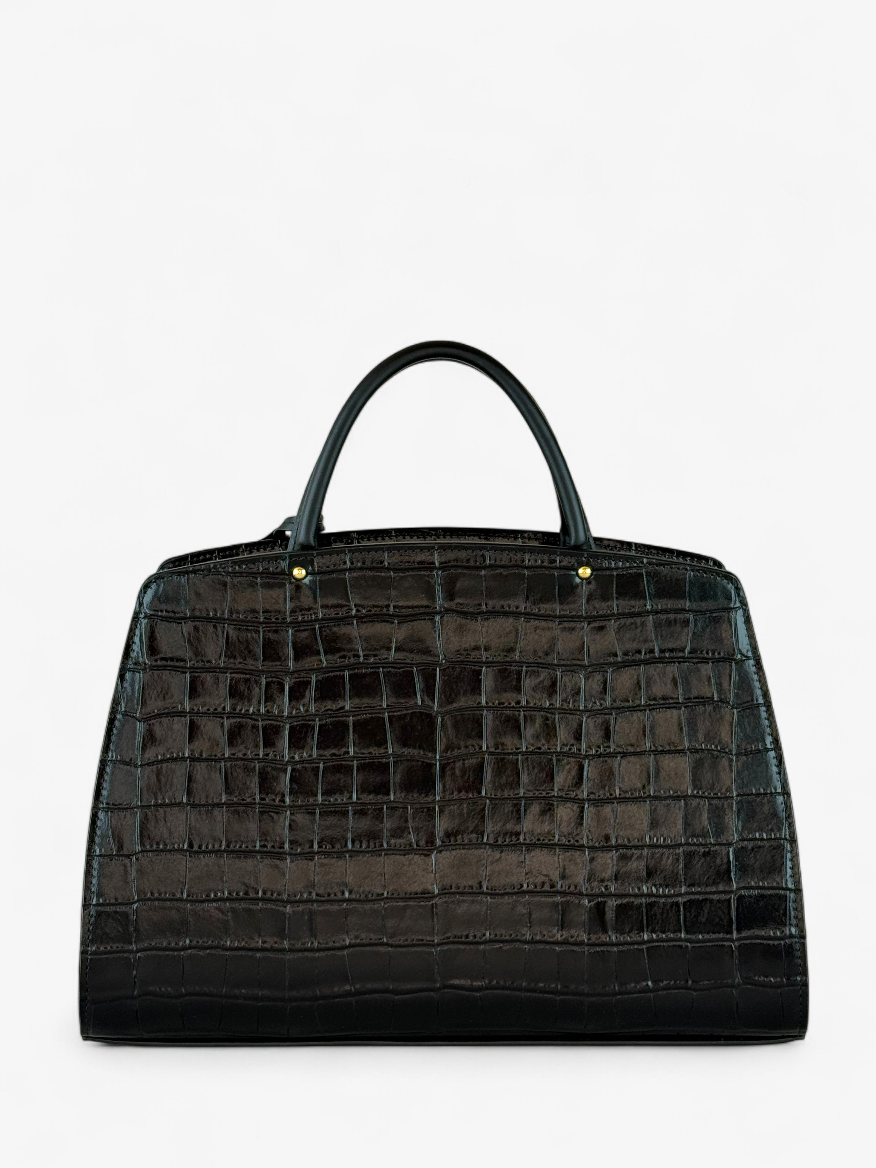 Ami M Croco Black Bag