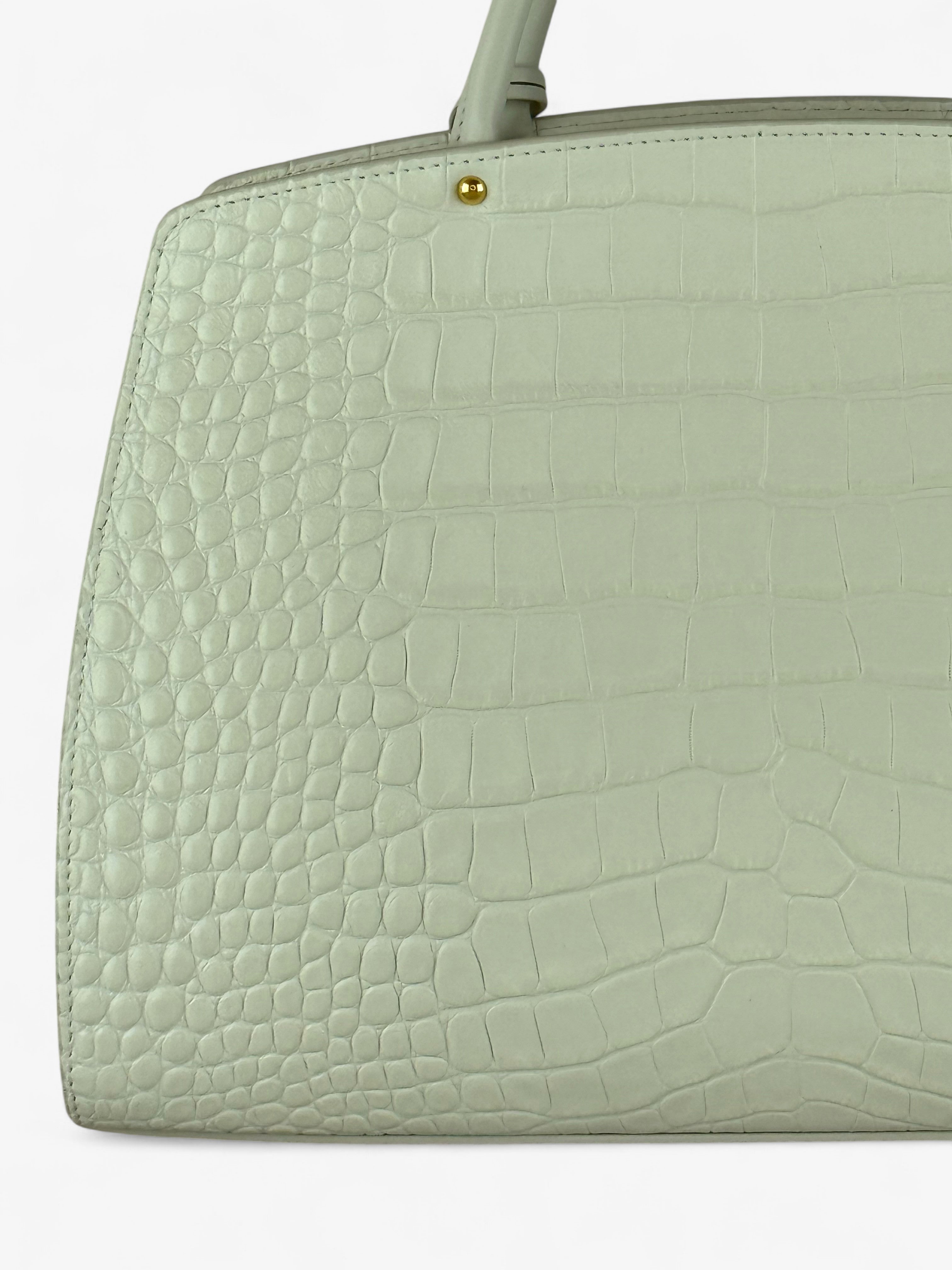 Borsa Ami M Croco White