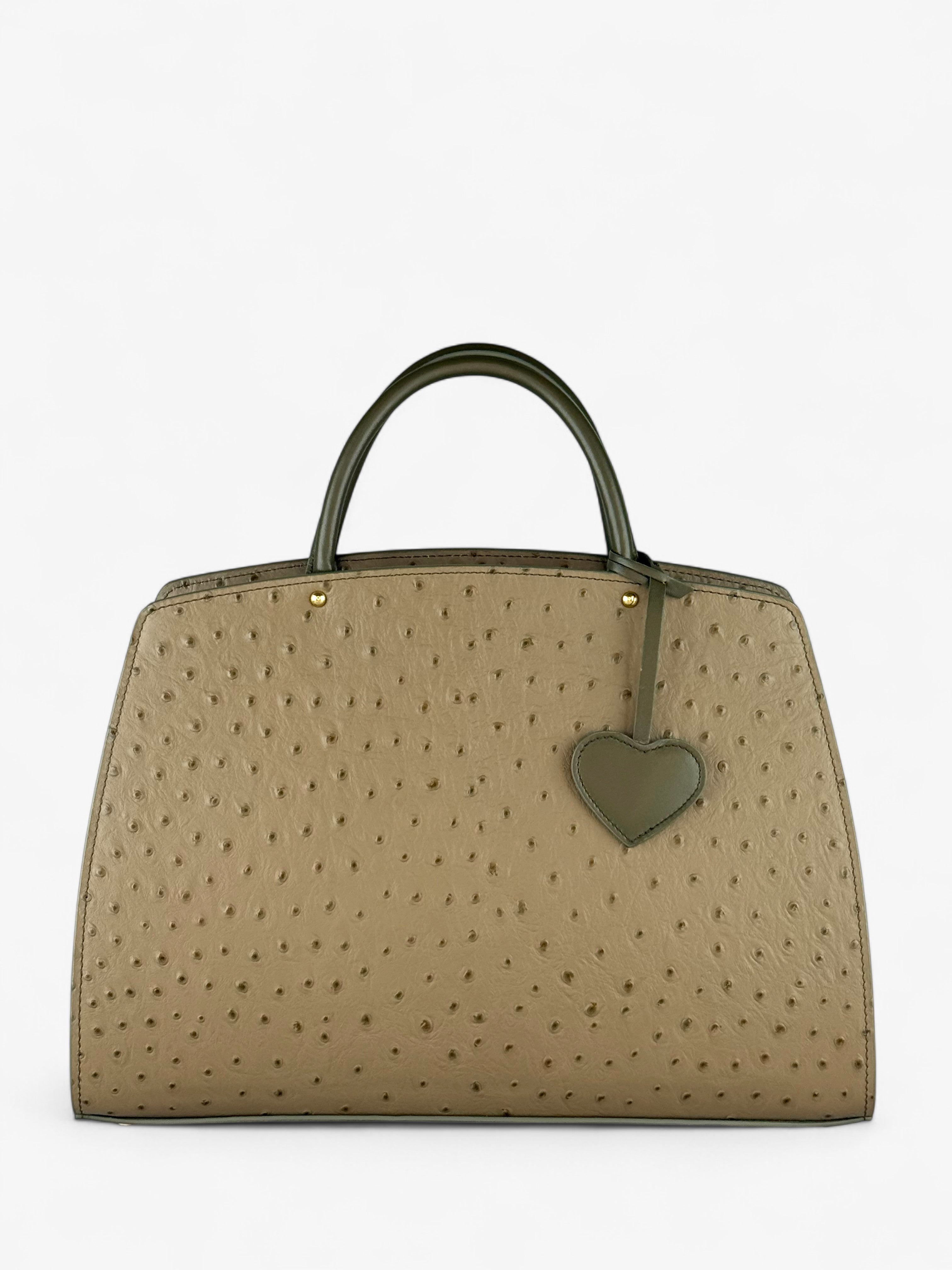 Borsa Ami M Ostrich Olive