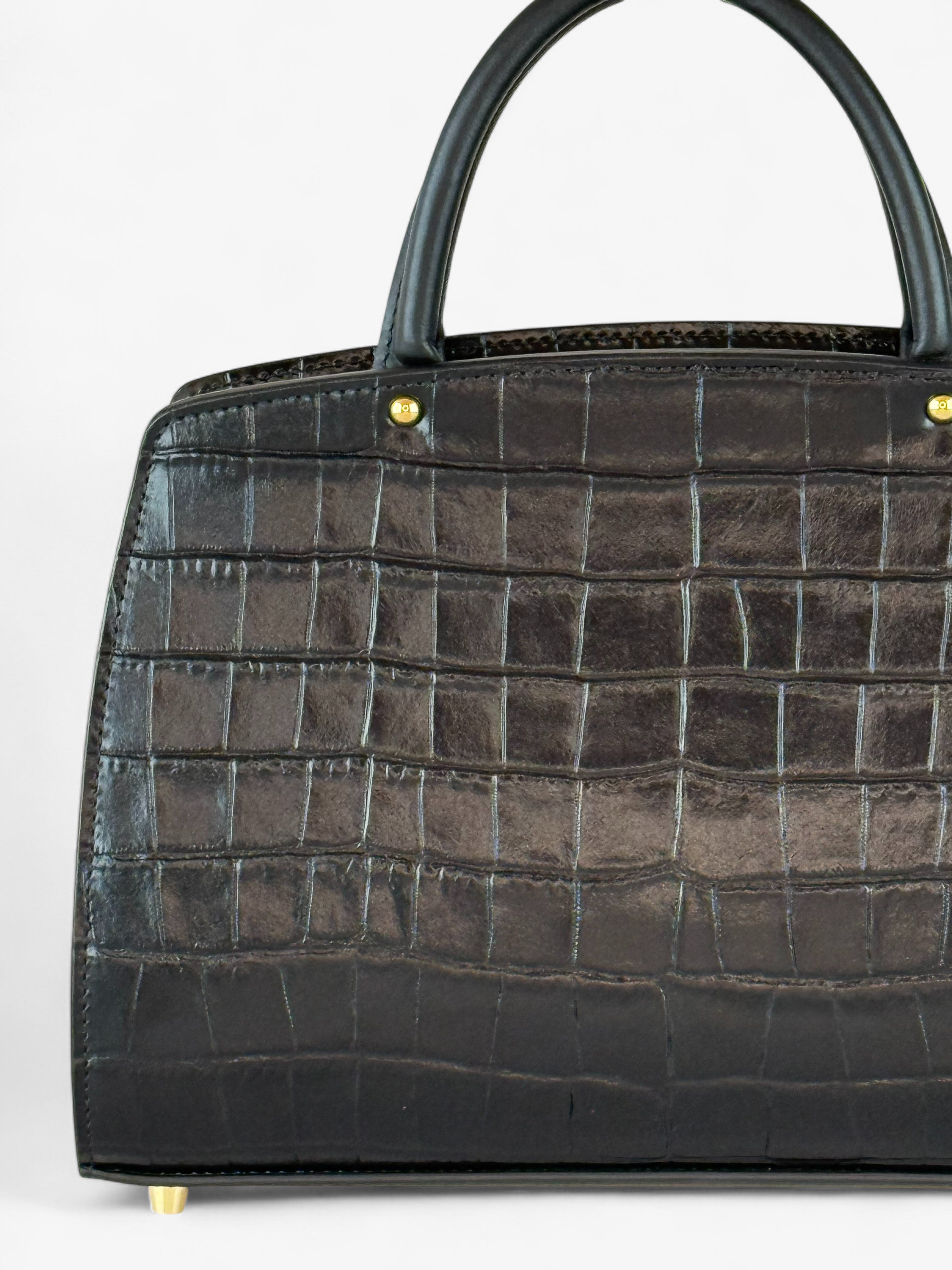 Borsa Ami S Croco Black
