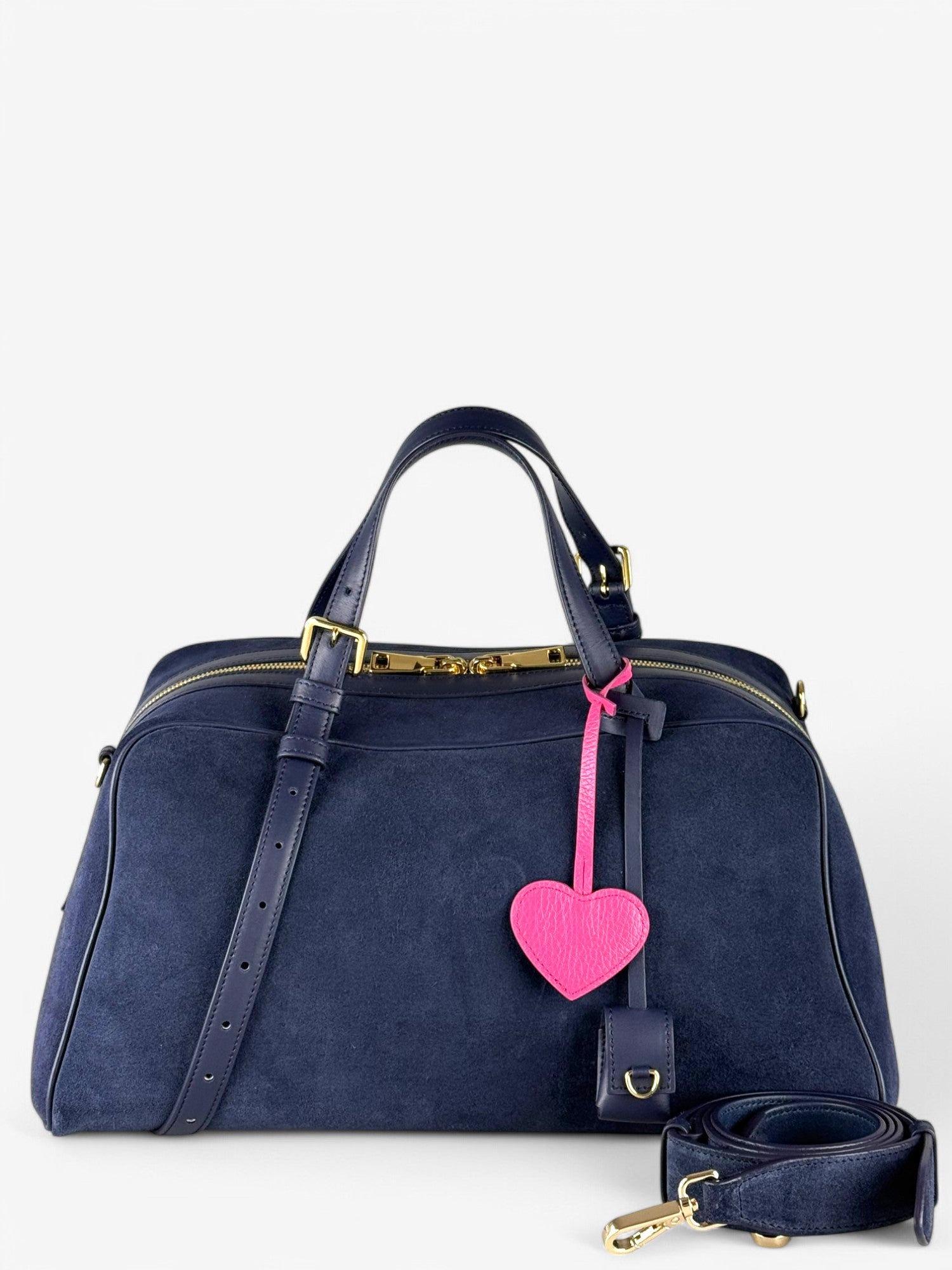Borsa Jaqueline L Velour Bleomarin