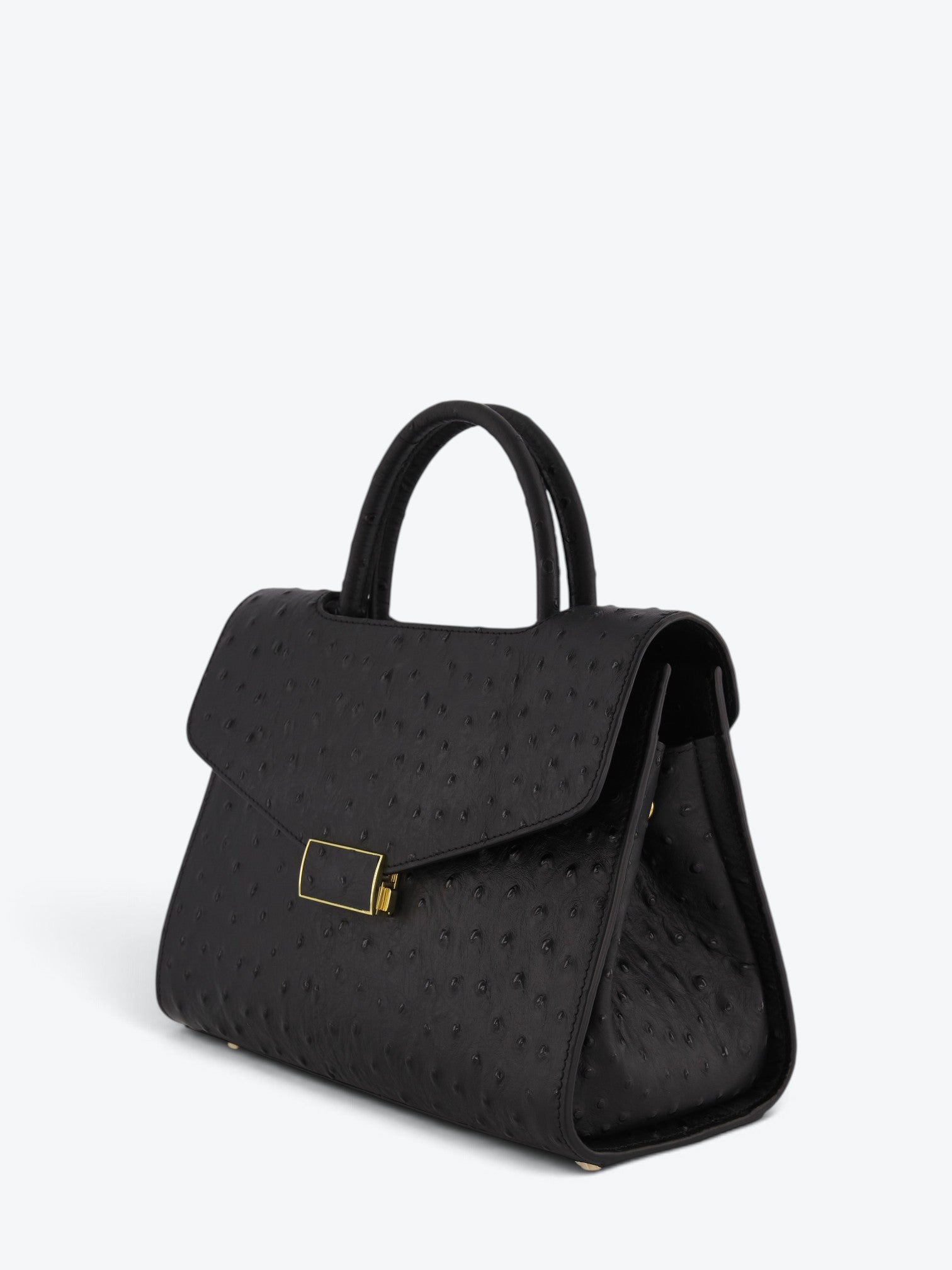 Chanté 25 Ostrich Black Cu Interior Turquoise - Ediție Limitată