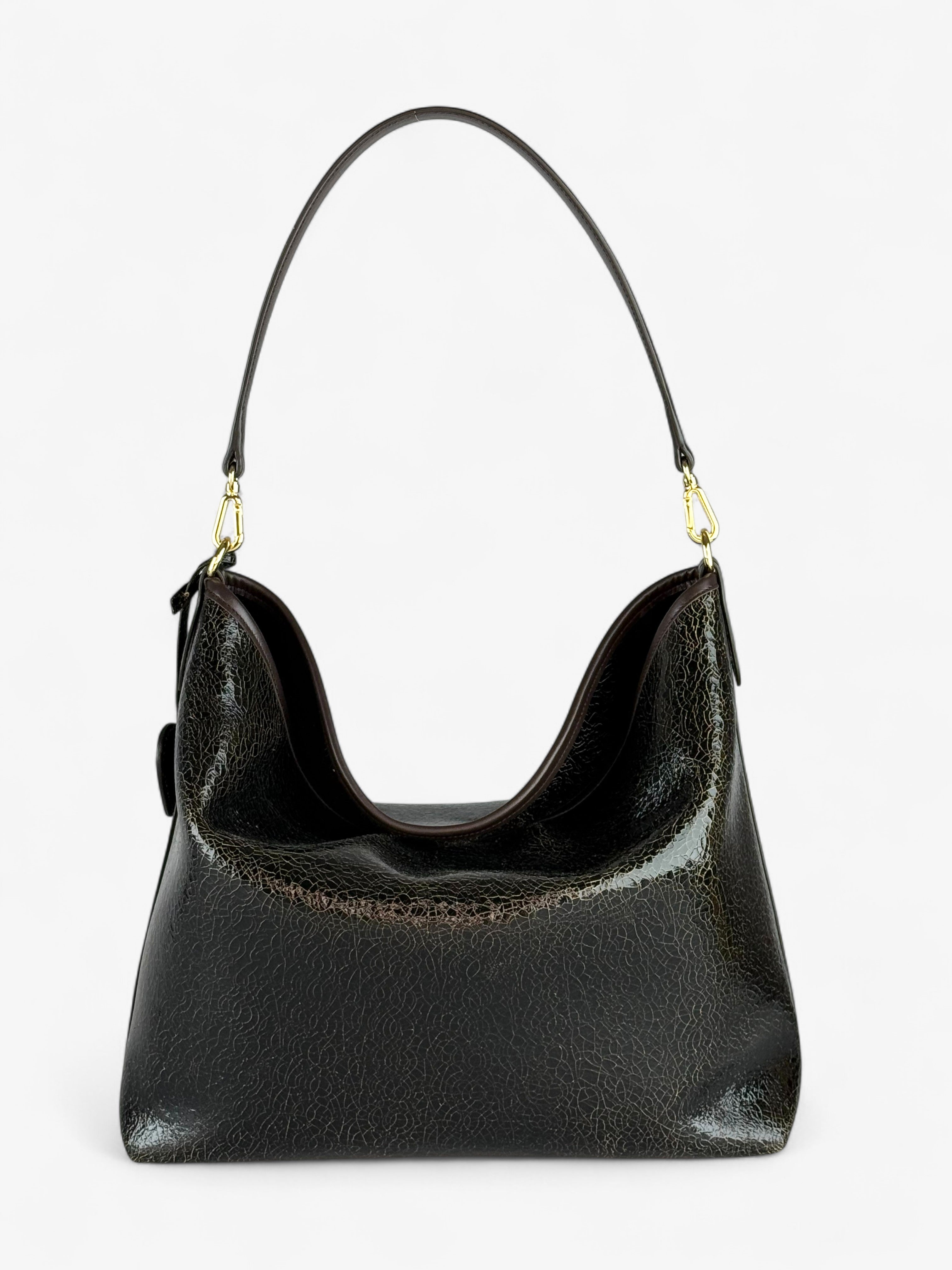 Geantă Deva Crack Brown