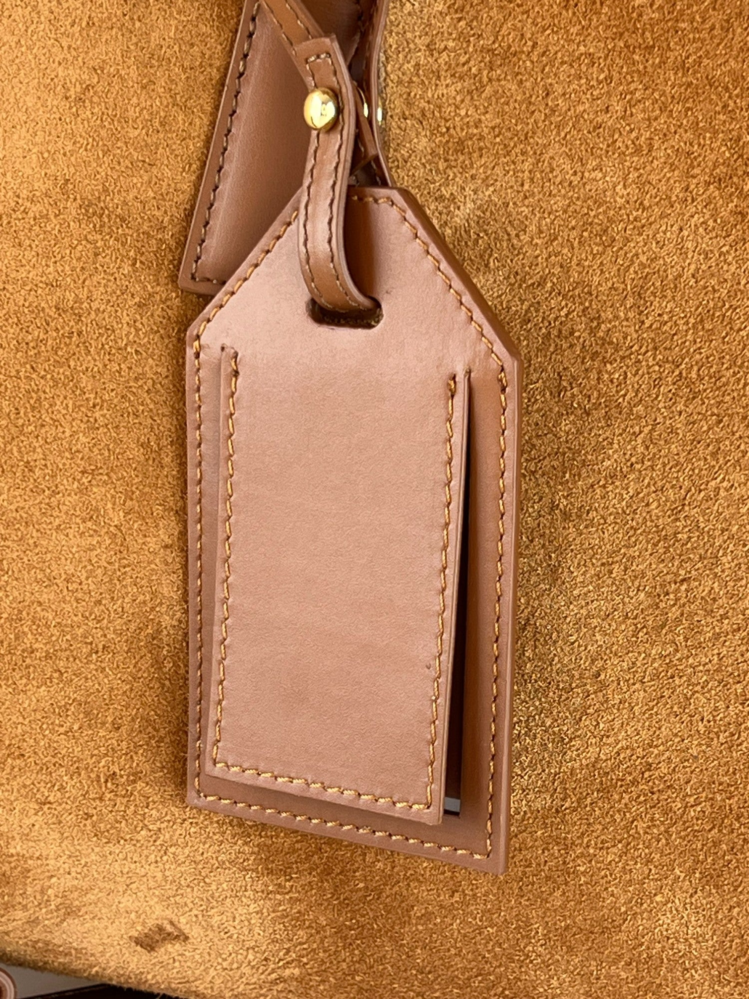 Duffel Velour Cognac Bag