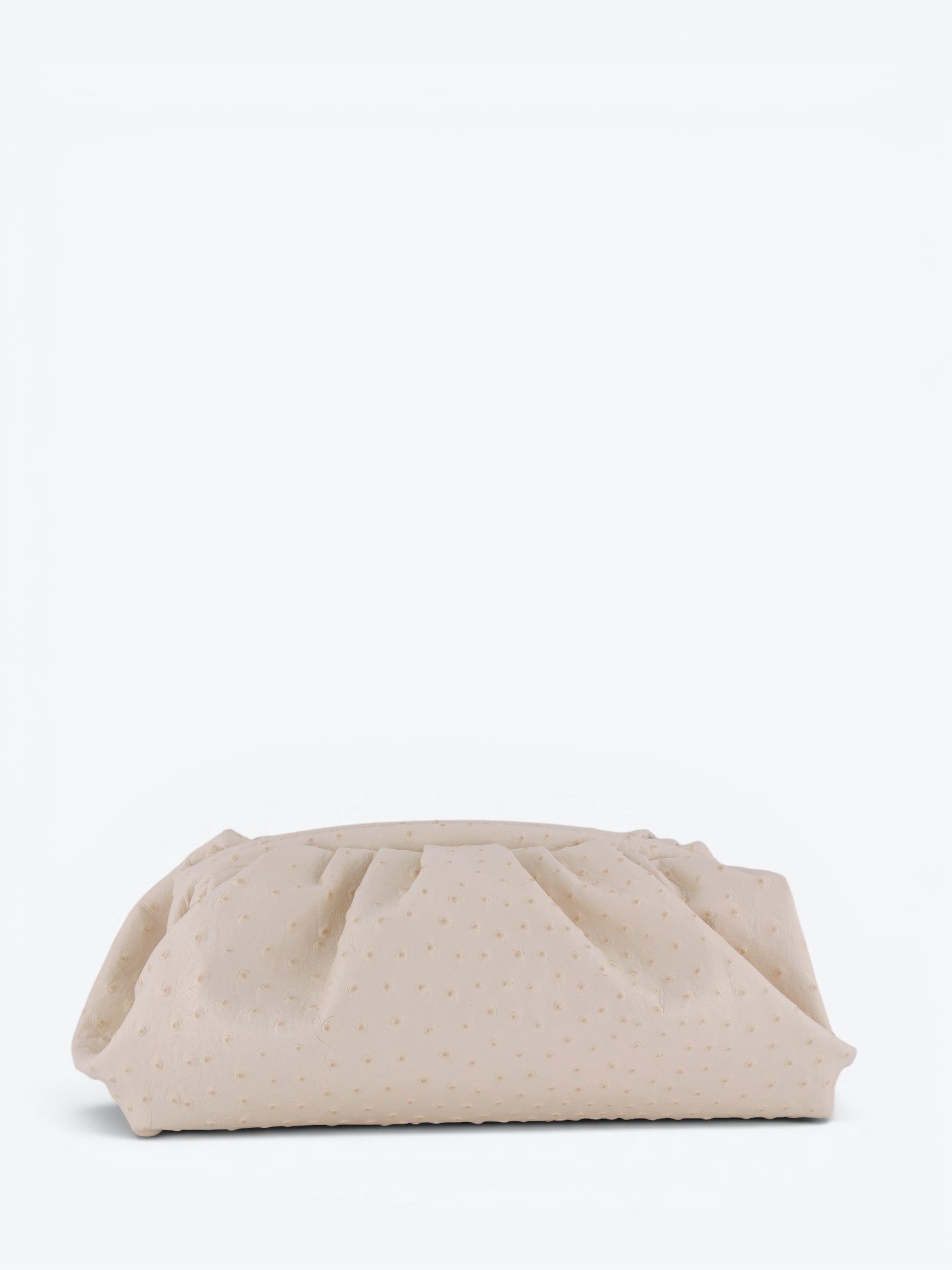 Eva L Ostrich Butter Clutch