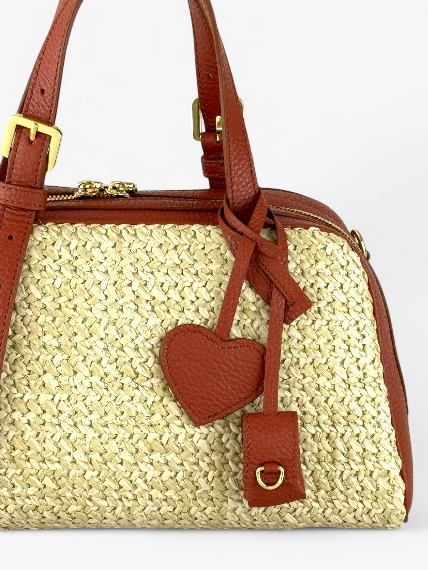 Geantă Jaqueline M Rafia Brick