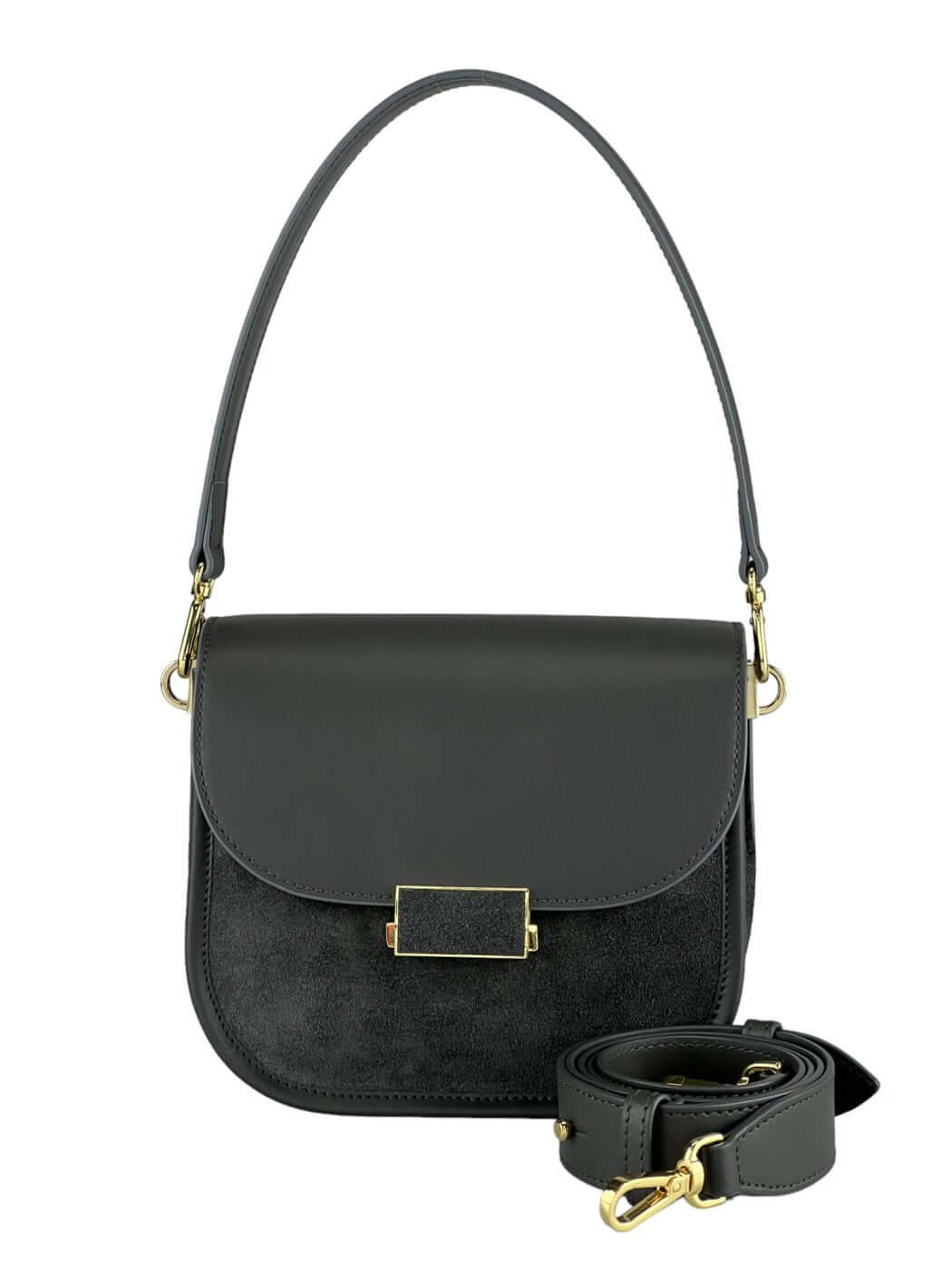 Geantă Gia Velour Dark Grey SS24