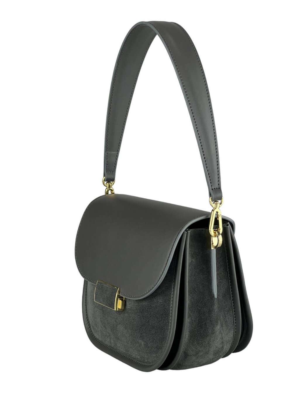 Geantă Gia Velour Dark Grey SS24