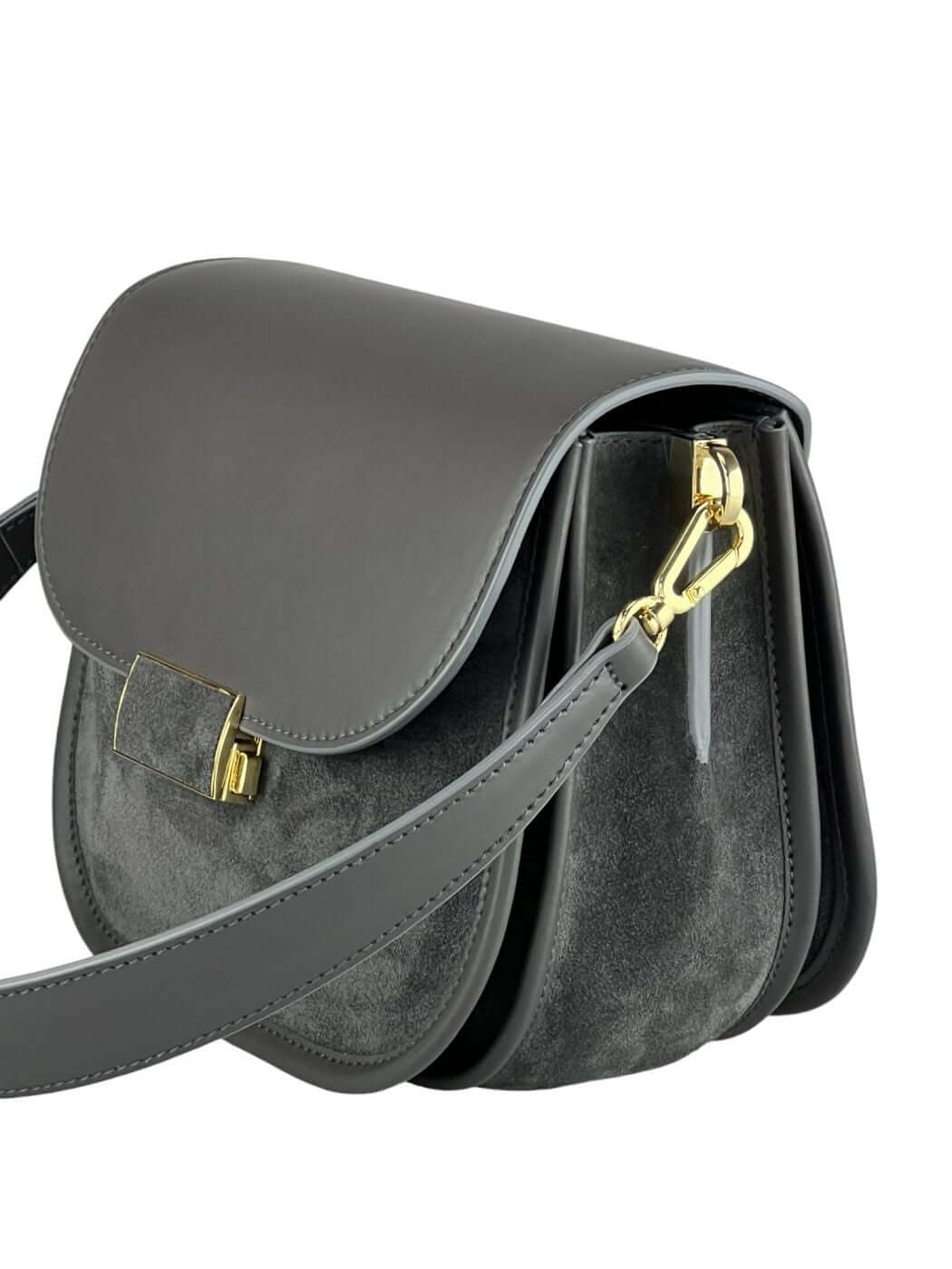 Geantă Gia Velour Dark Grey SS24