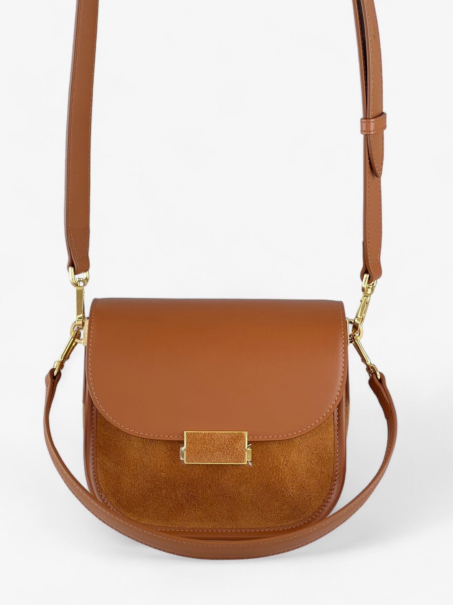 Gia Velour Cognac Bag SS24