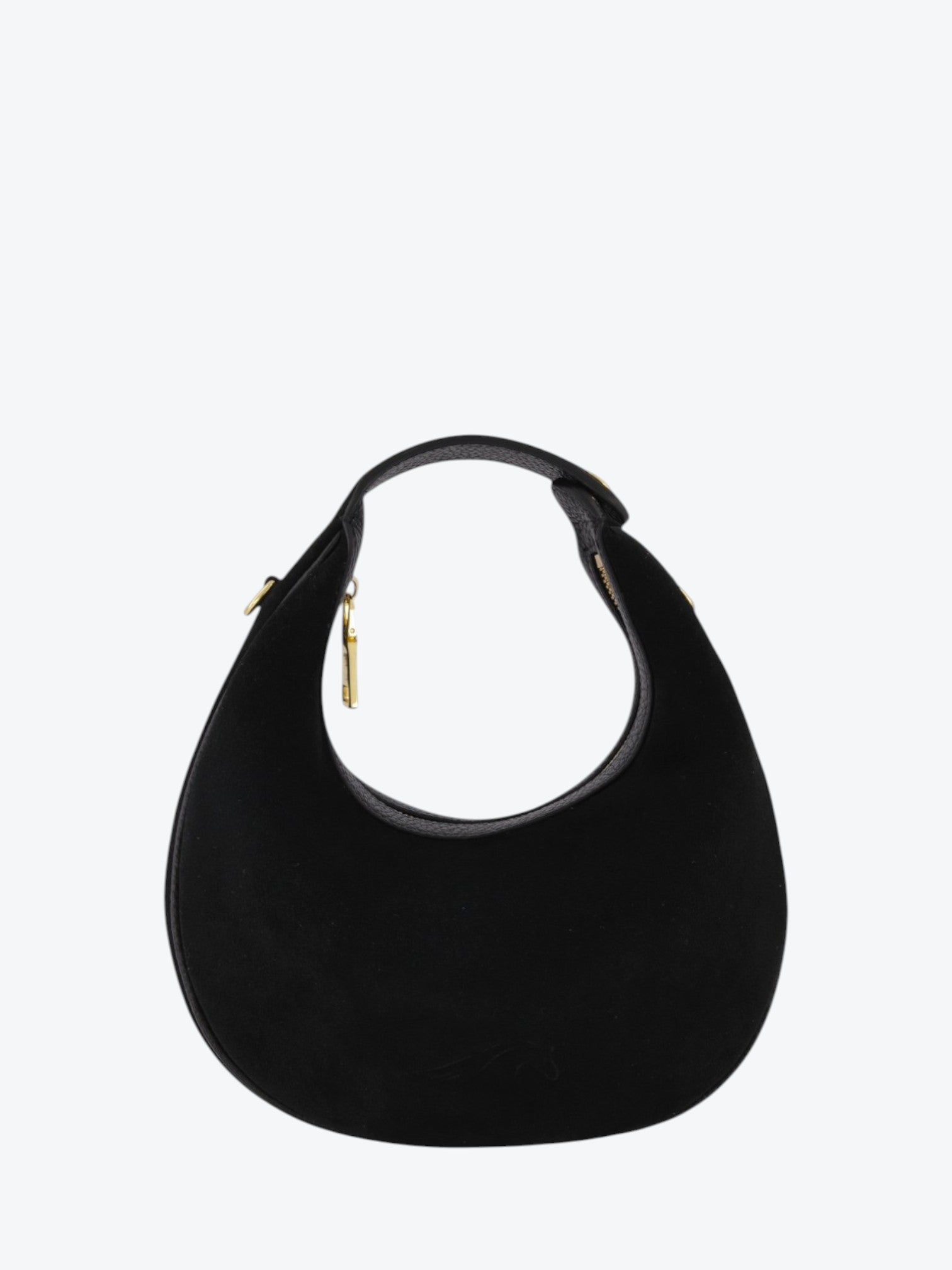 Paris M Velour Black Bag