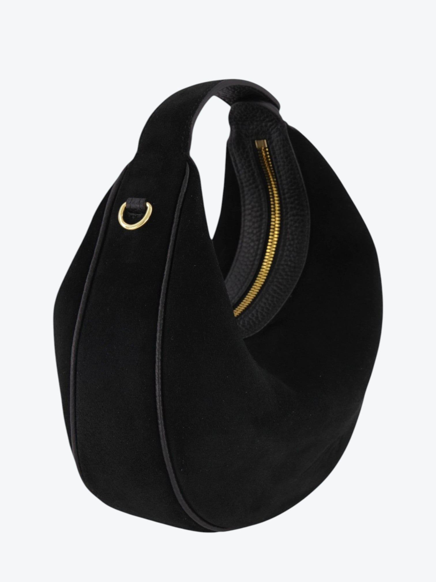 Paris M Velour Black Bag