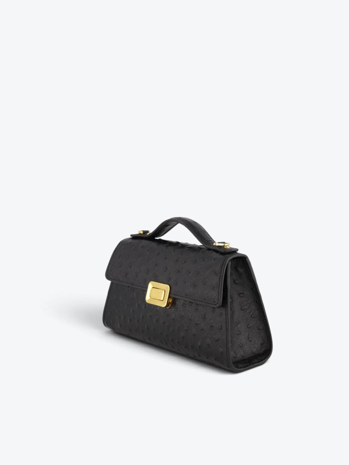 Theodora S Ostrich Black Bag