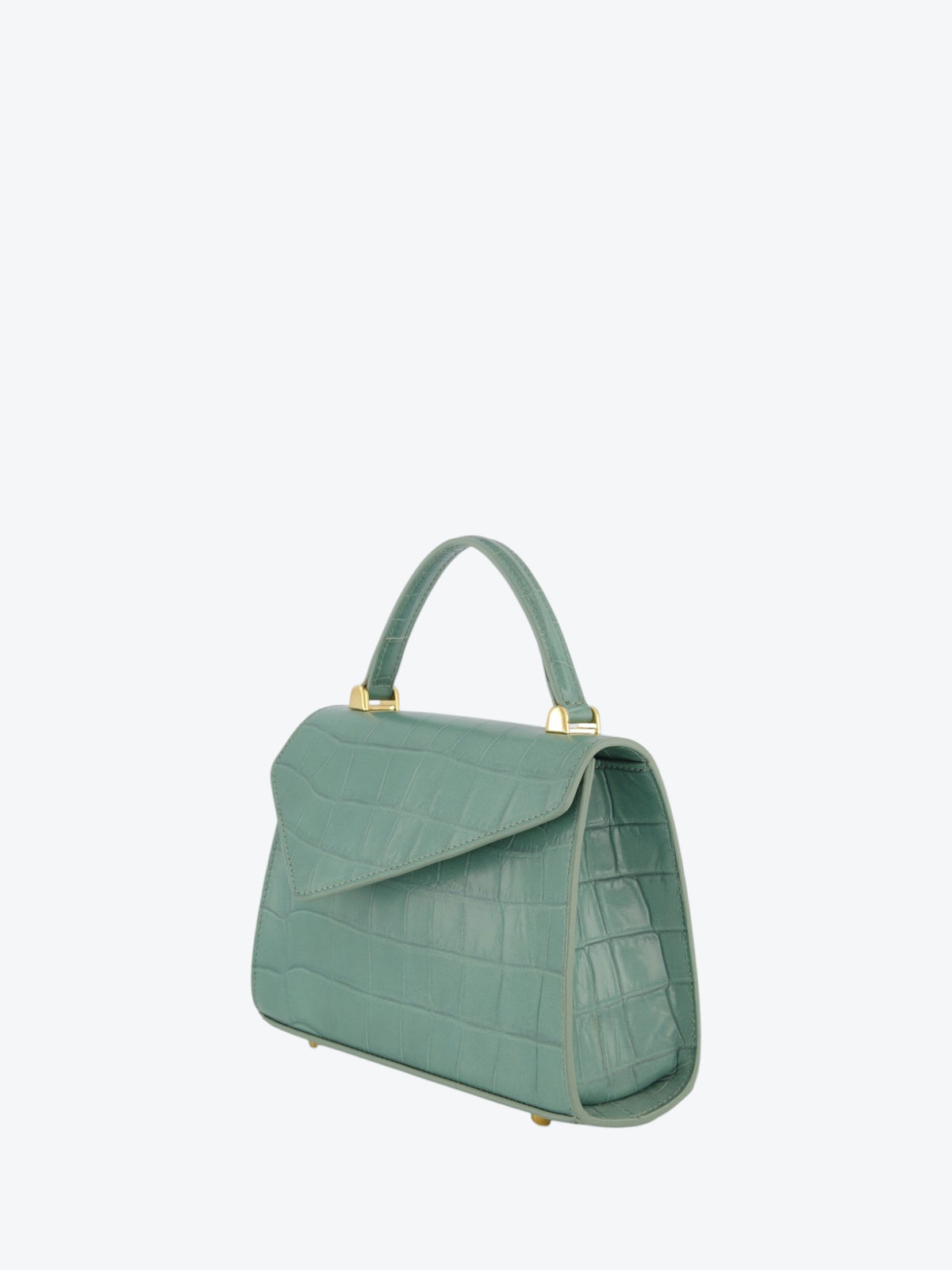 Borsa Gloria S Croco Green