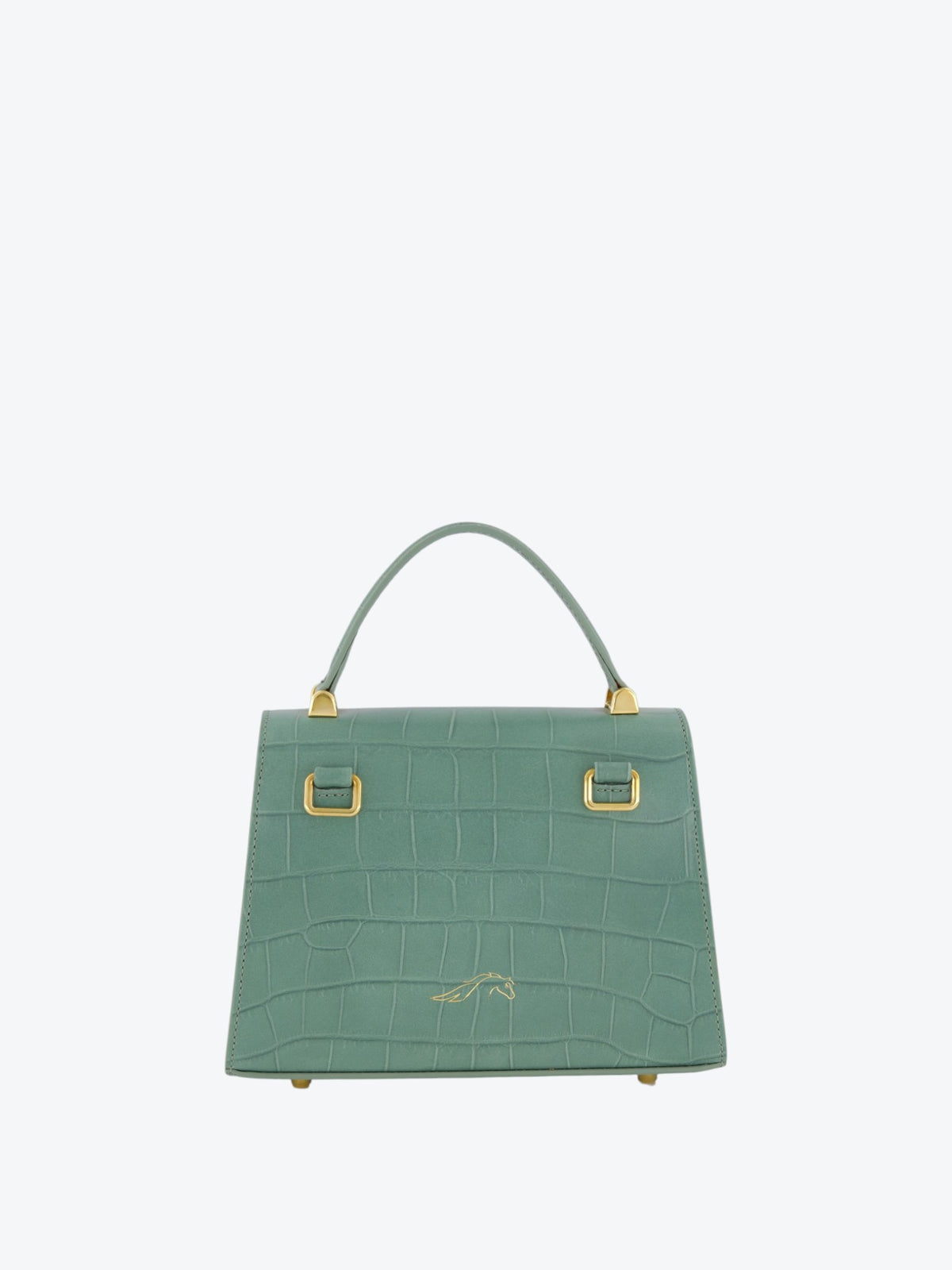 Borsa Gloria S Croco Green