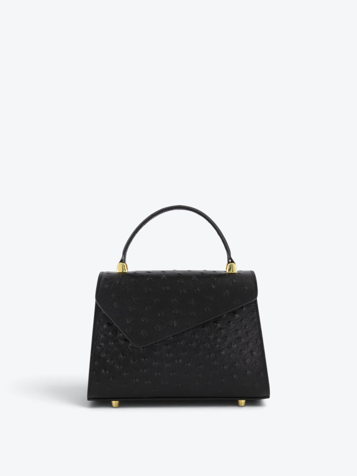 Borsa Gloria S Ostrich Black