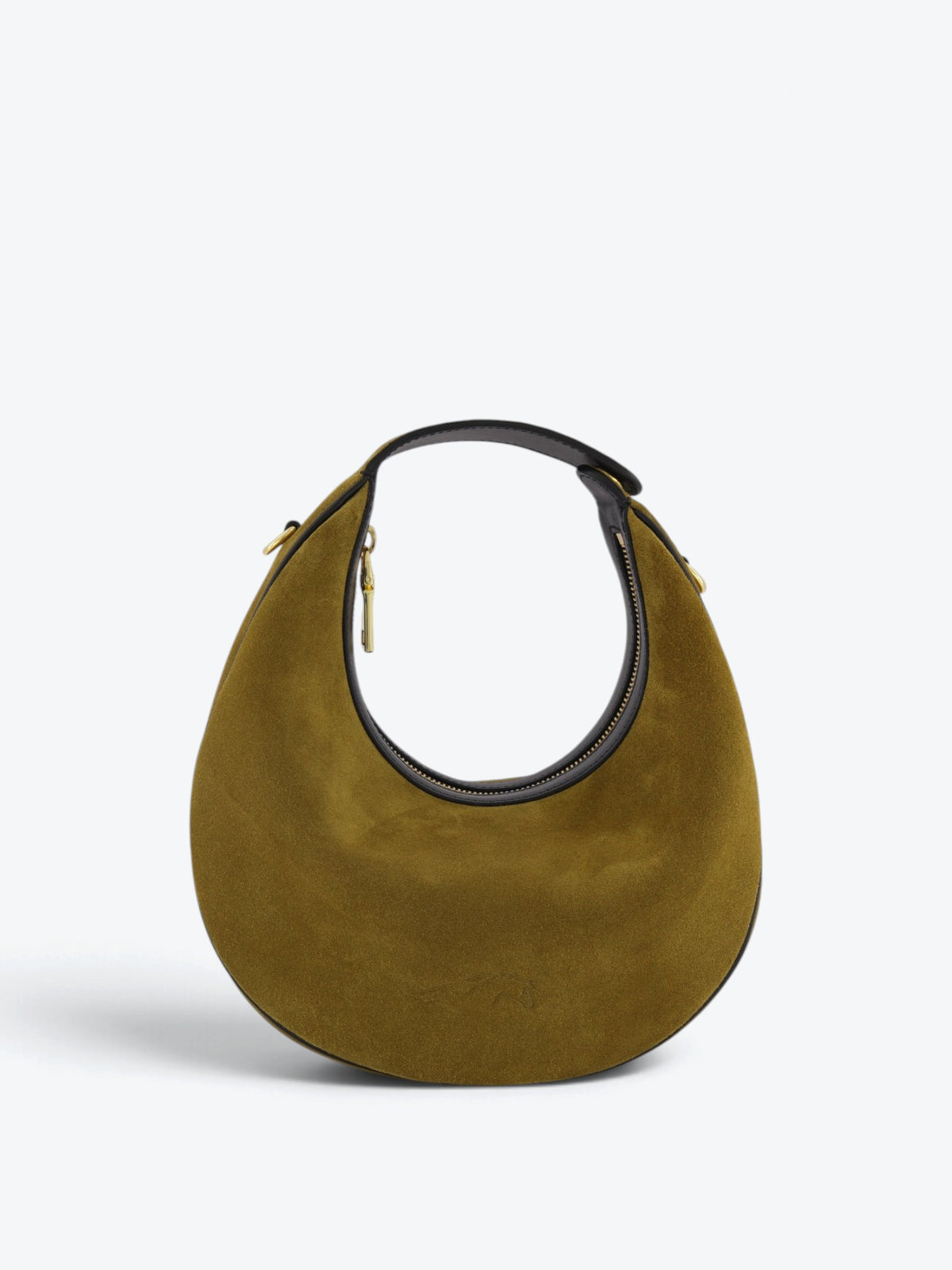 Paris M Mustard Velour Bag