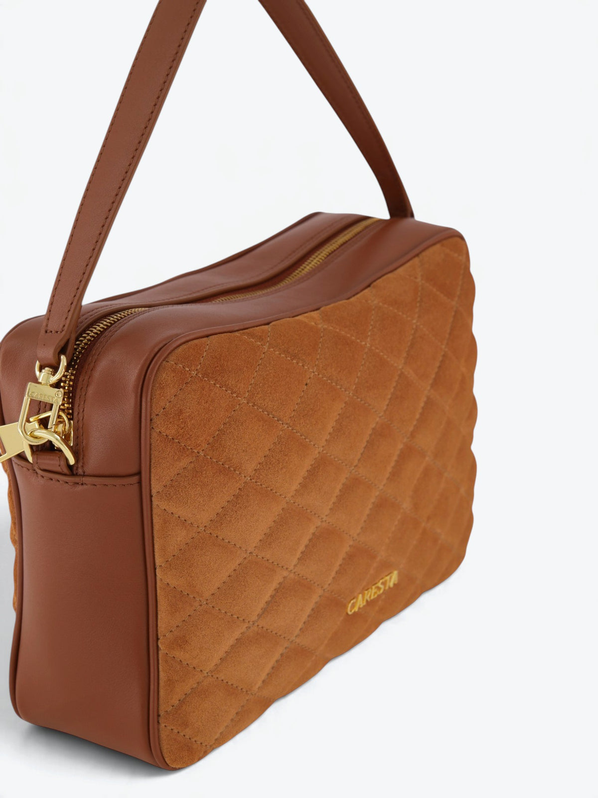 Bag Anda Velour Cognac