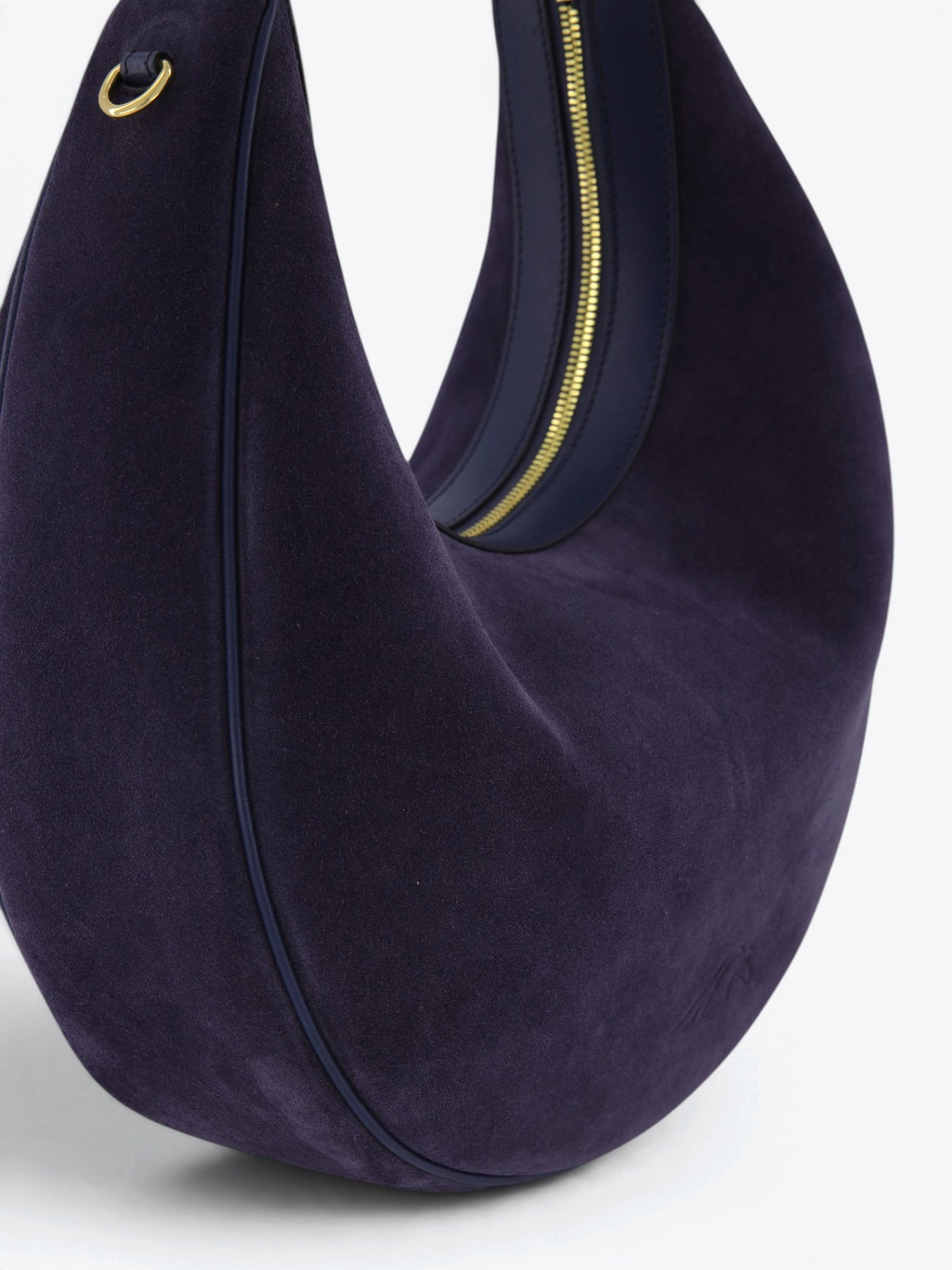Geantă Paris L Bleumarin Velour