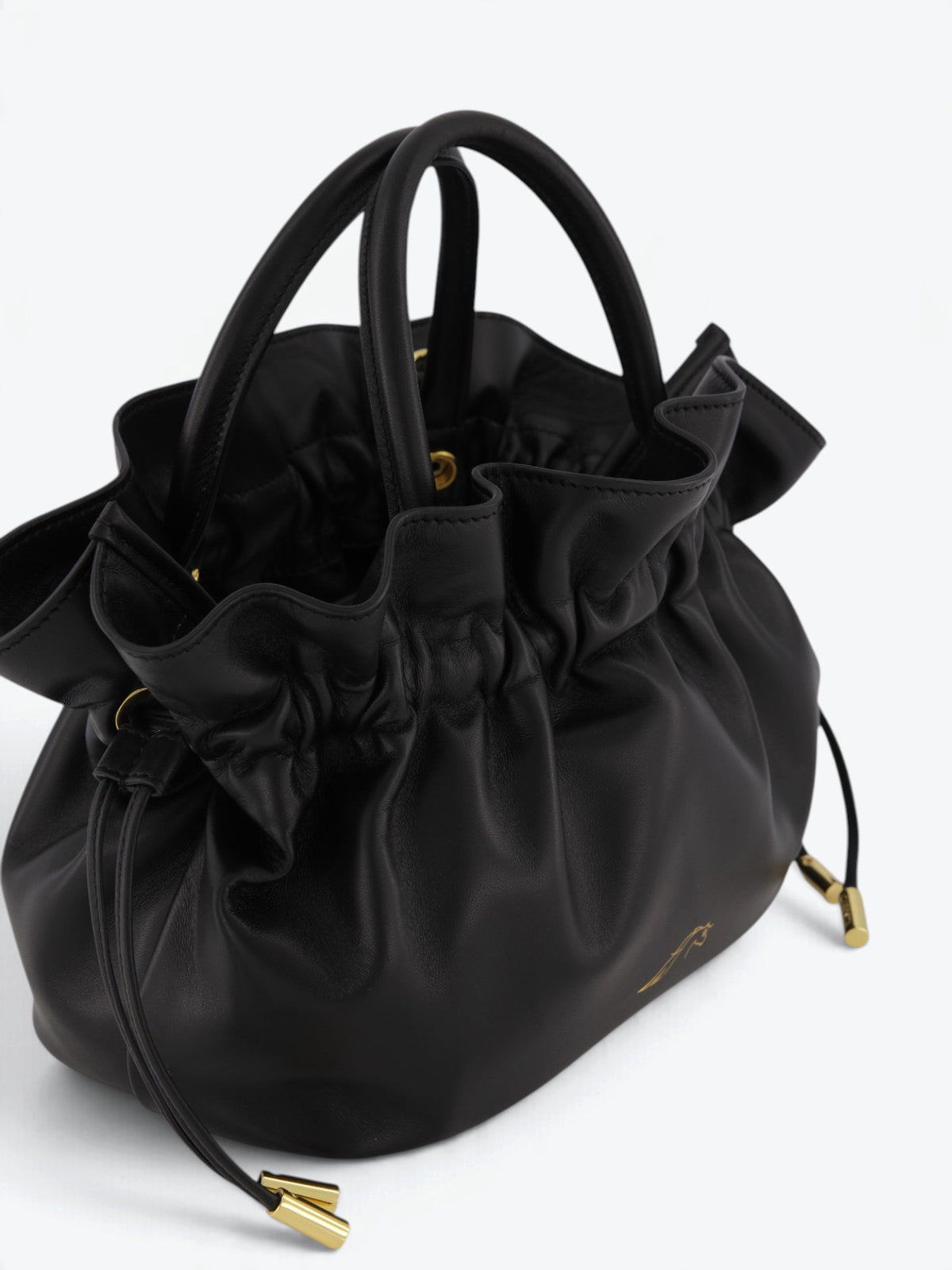 Geantă Noor S Black Nappa