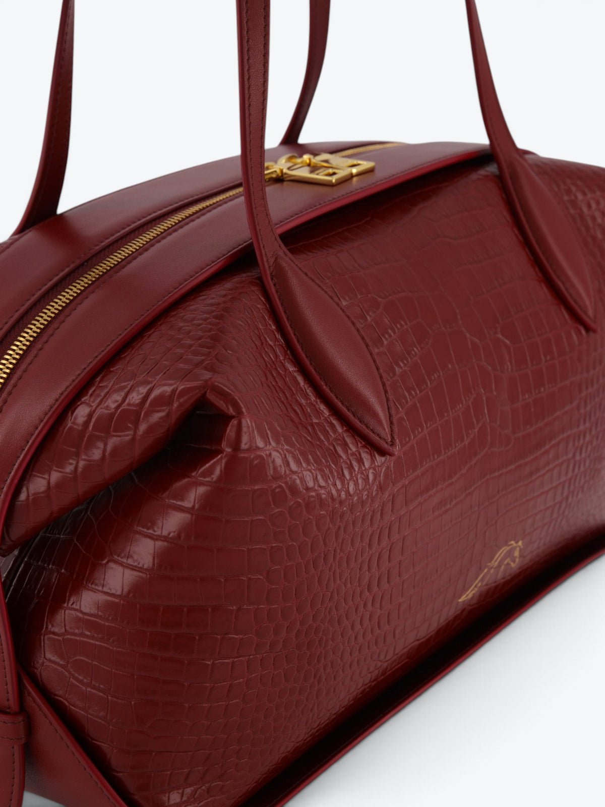 Row Bordeaux Croco