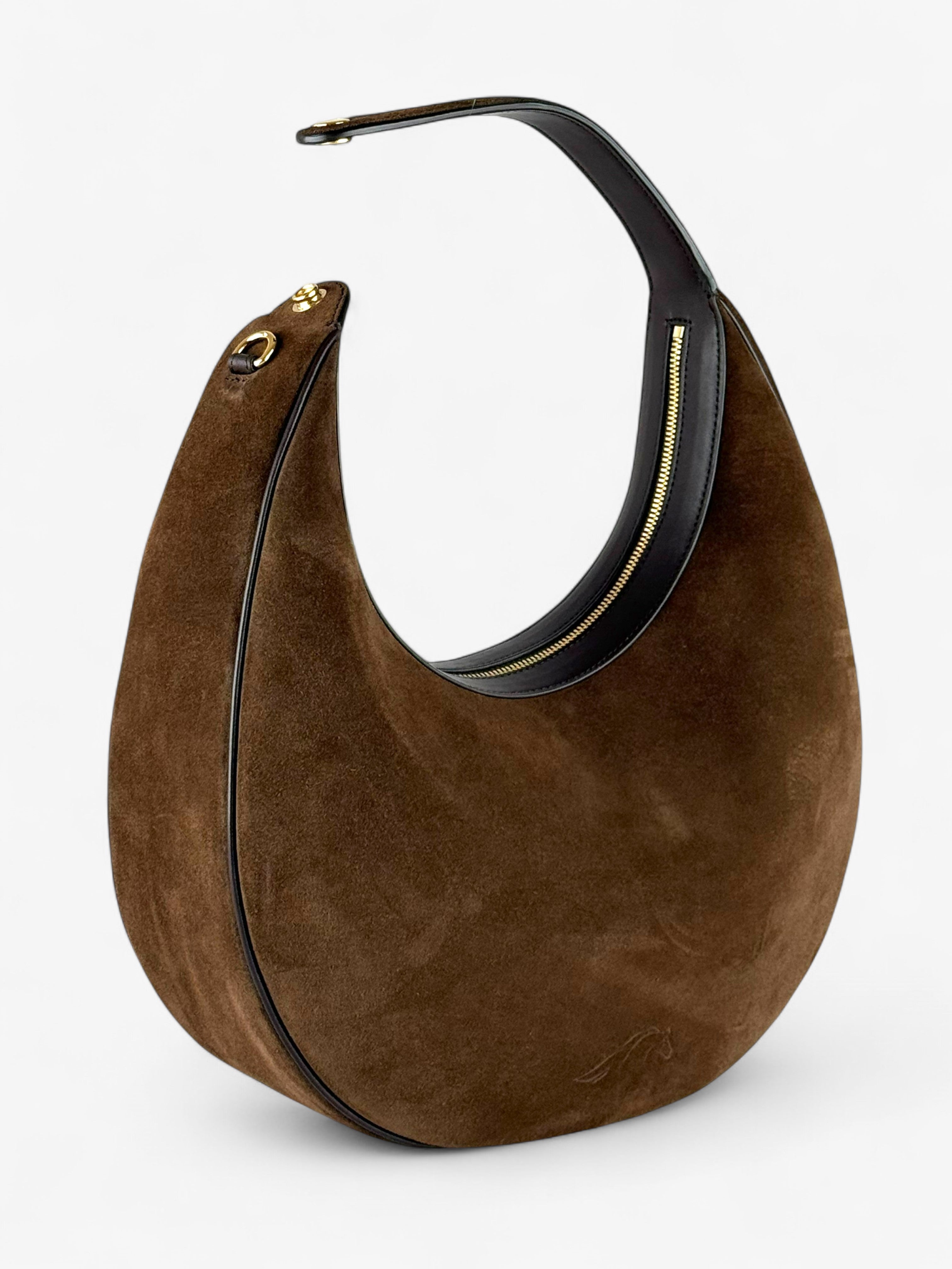 Geantă Paris L Velour Ciocolate