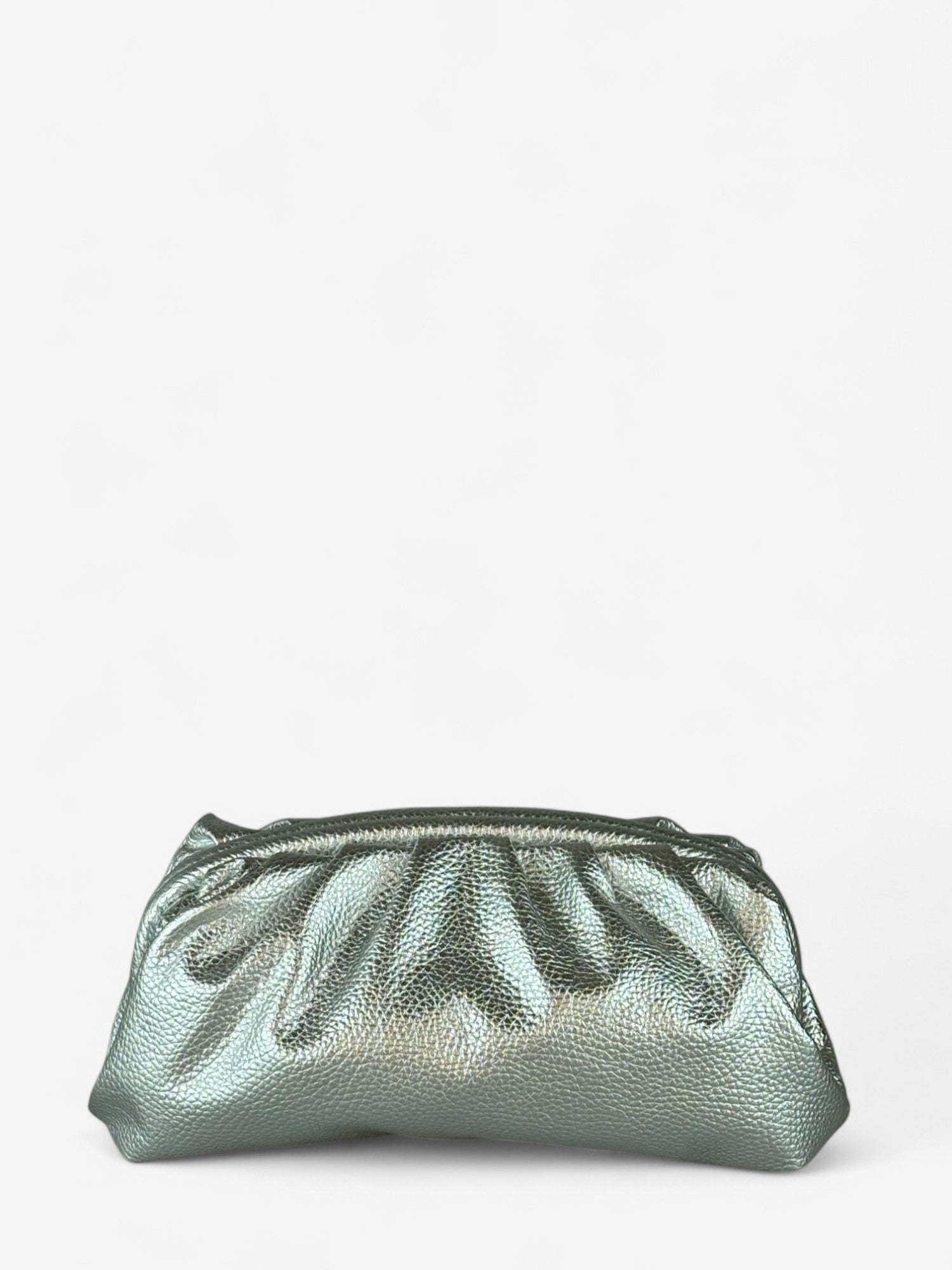 Eva Silver Small Clutch