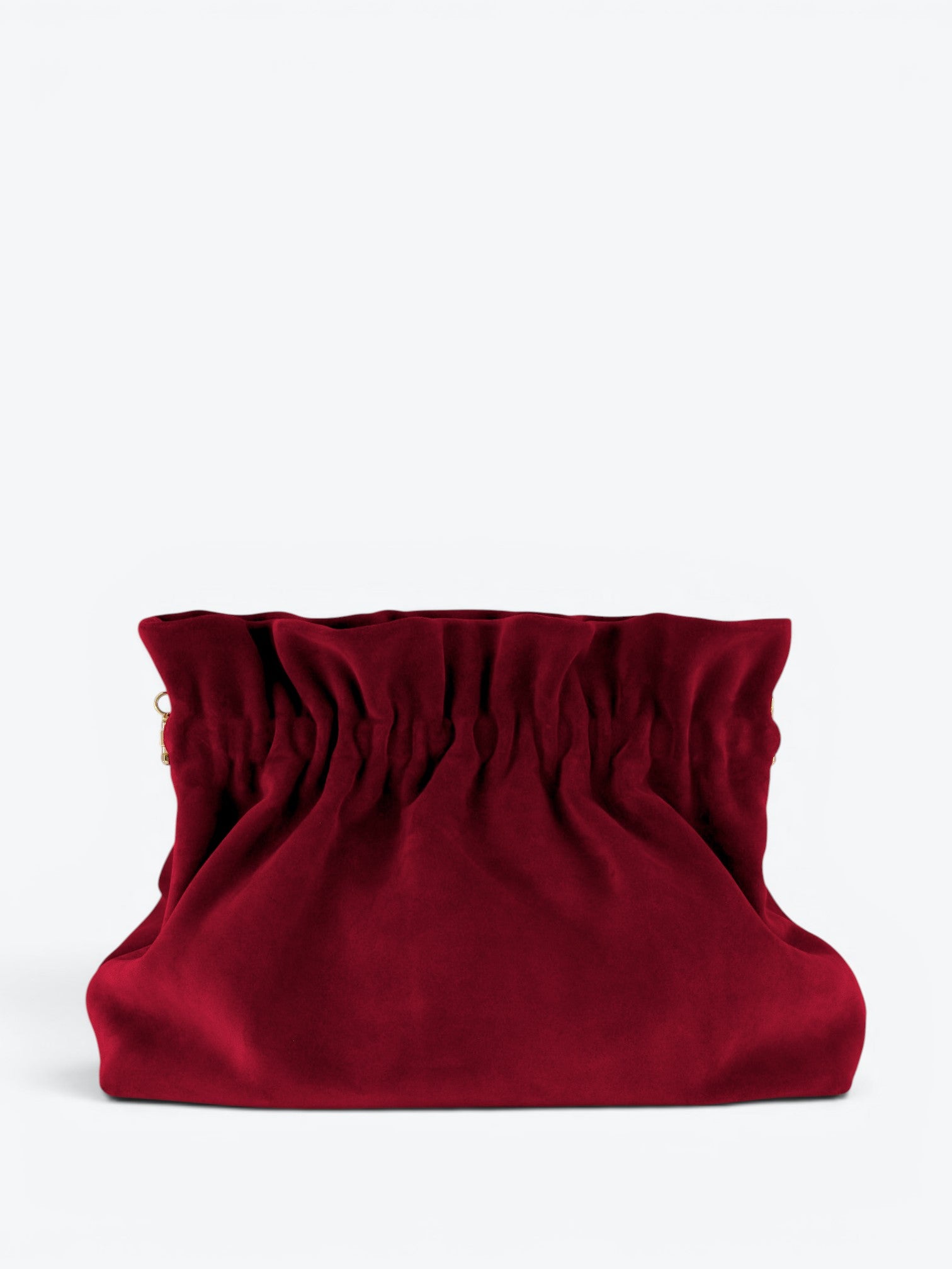 Veil L Red Velour Clutch
