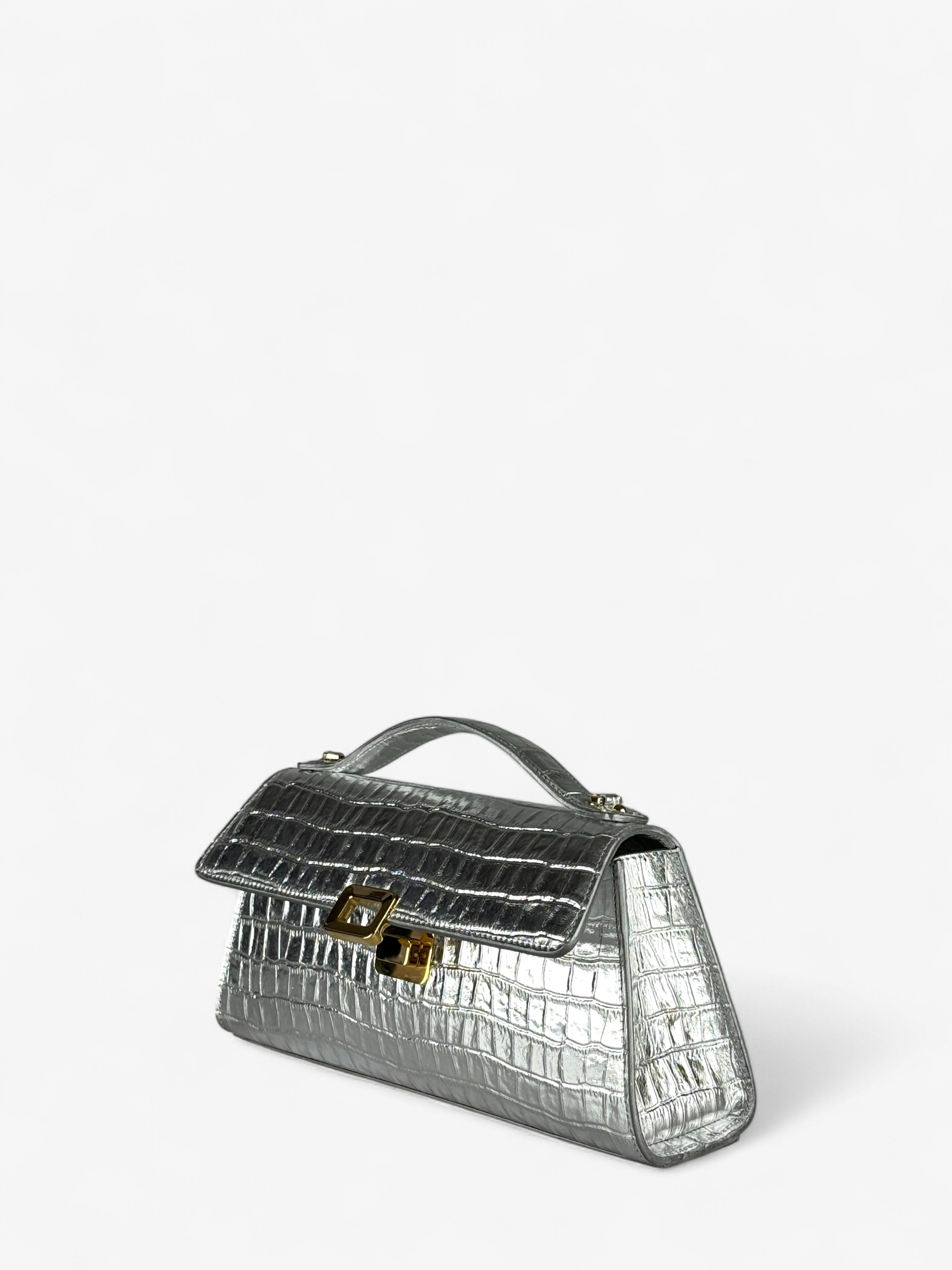Borsa Stone M Light Grey