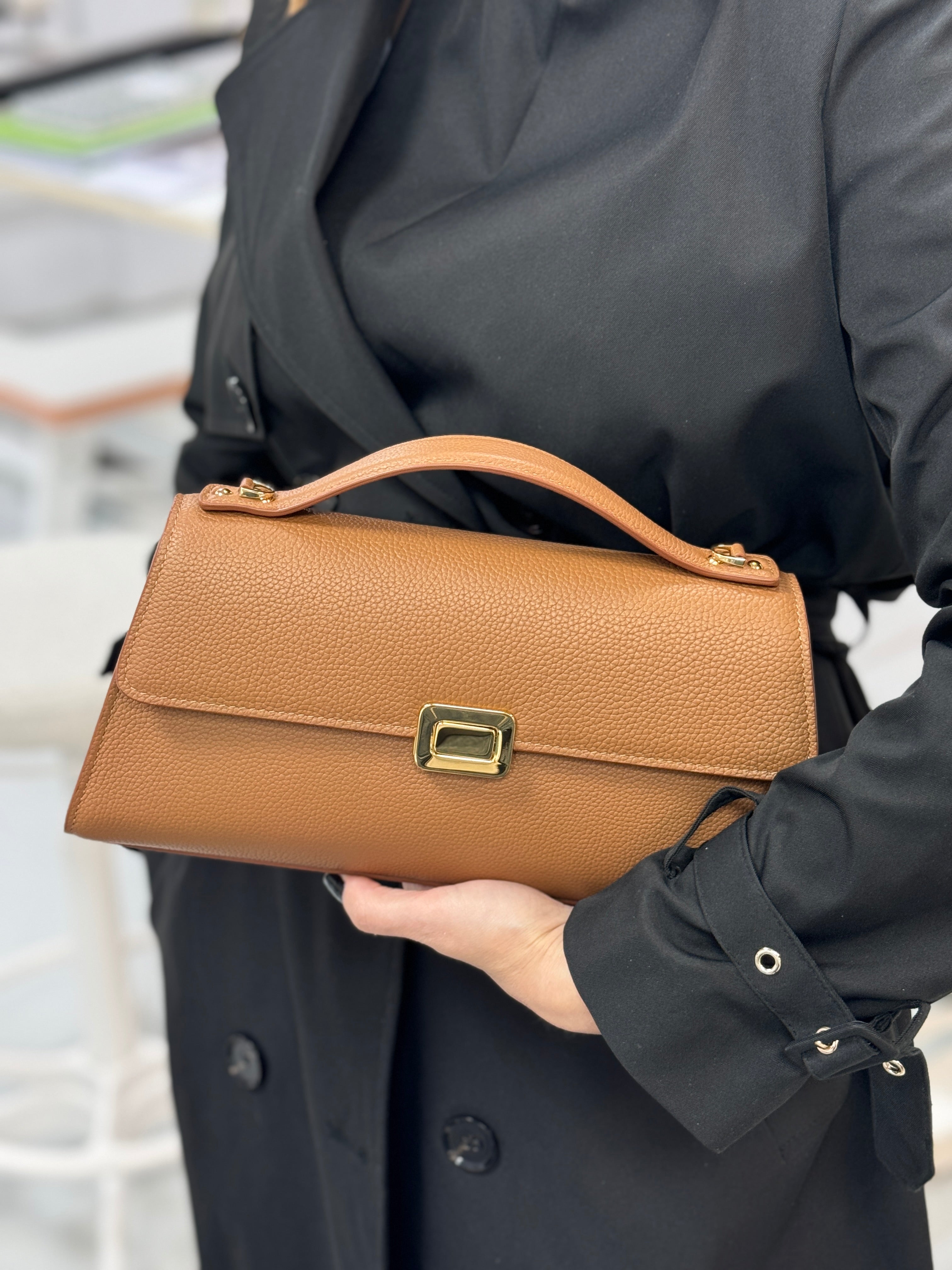 Borsa Theodora M Cognac