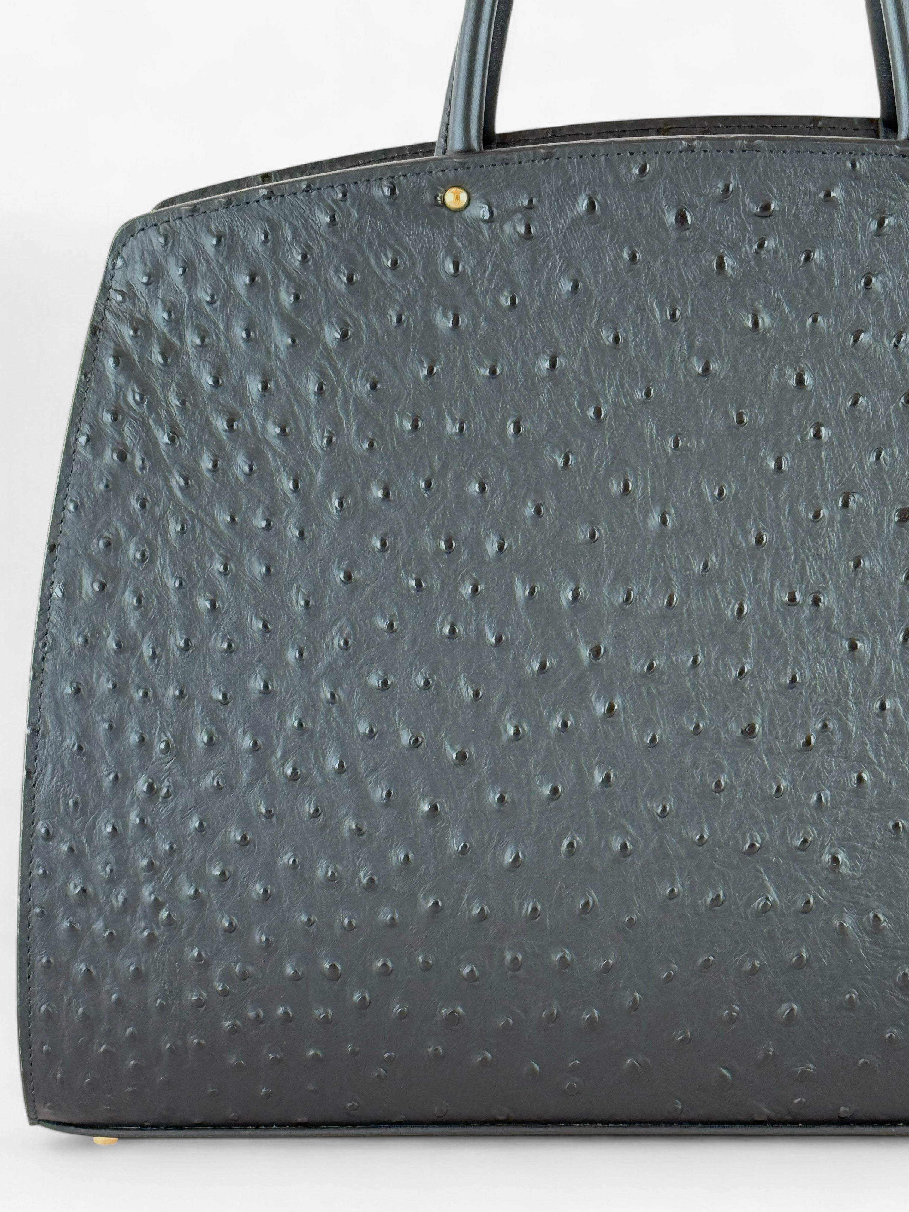 Geantă Ami L Ostrich Black