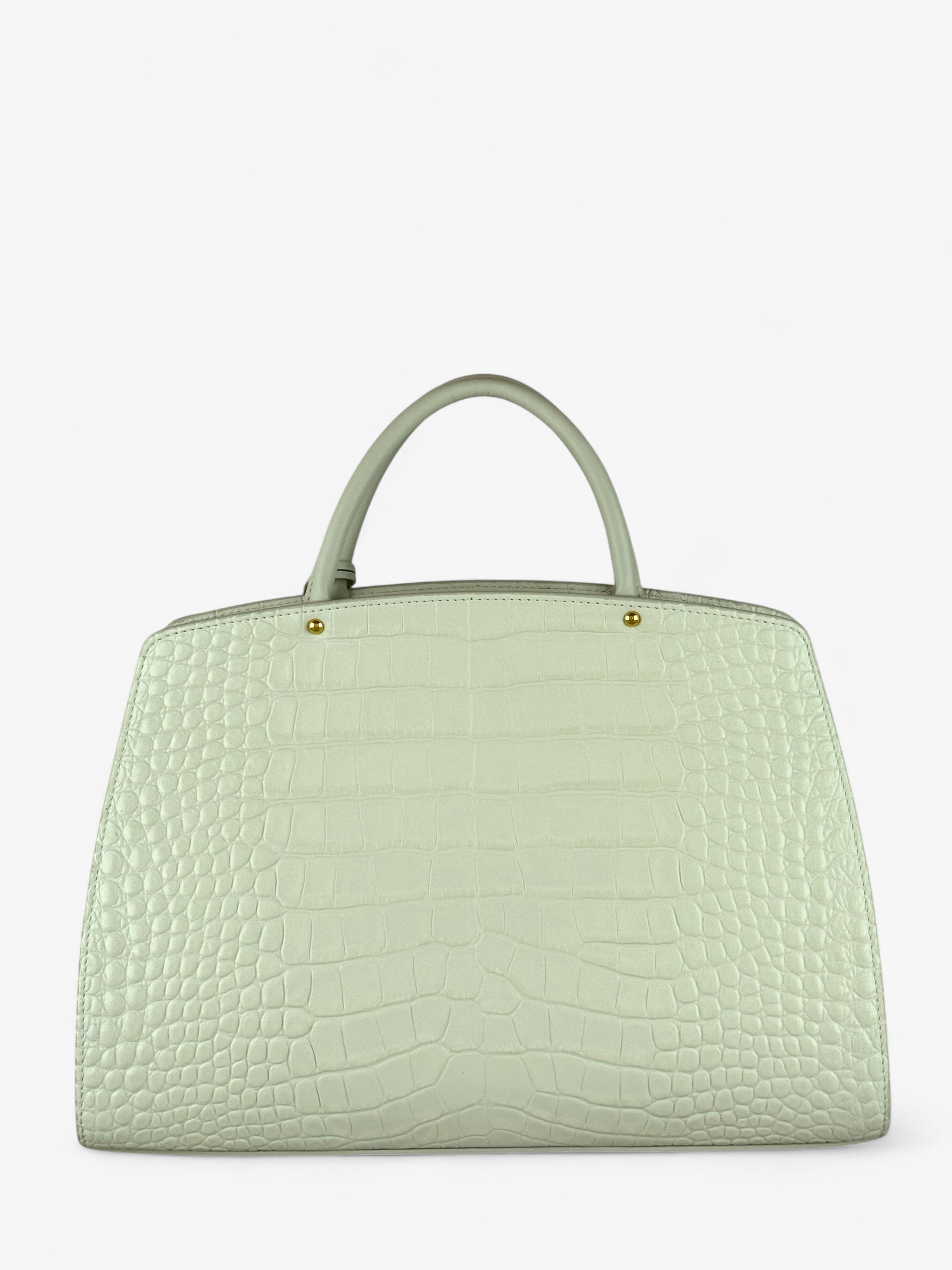 Borsa Ami M Croco White