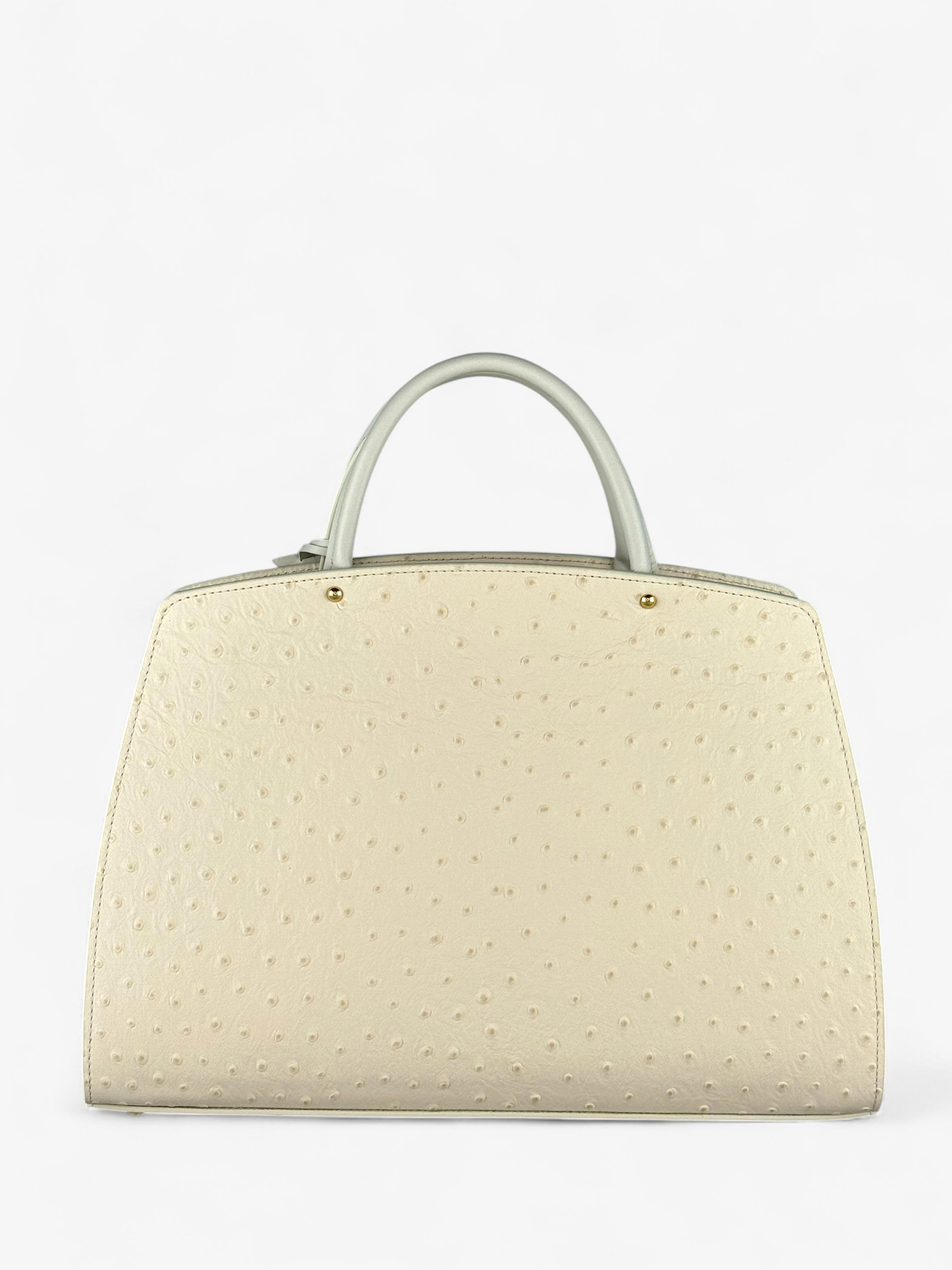 Ami M Ostrich Butter Bag