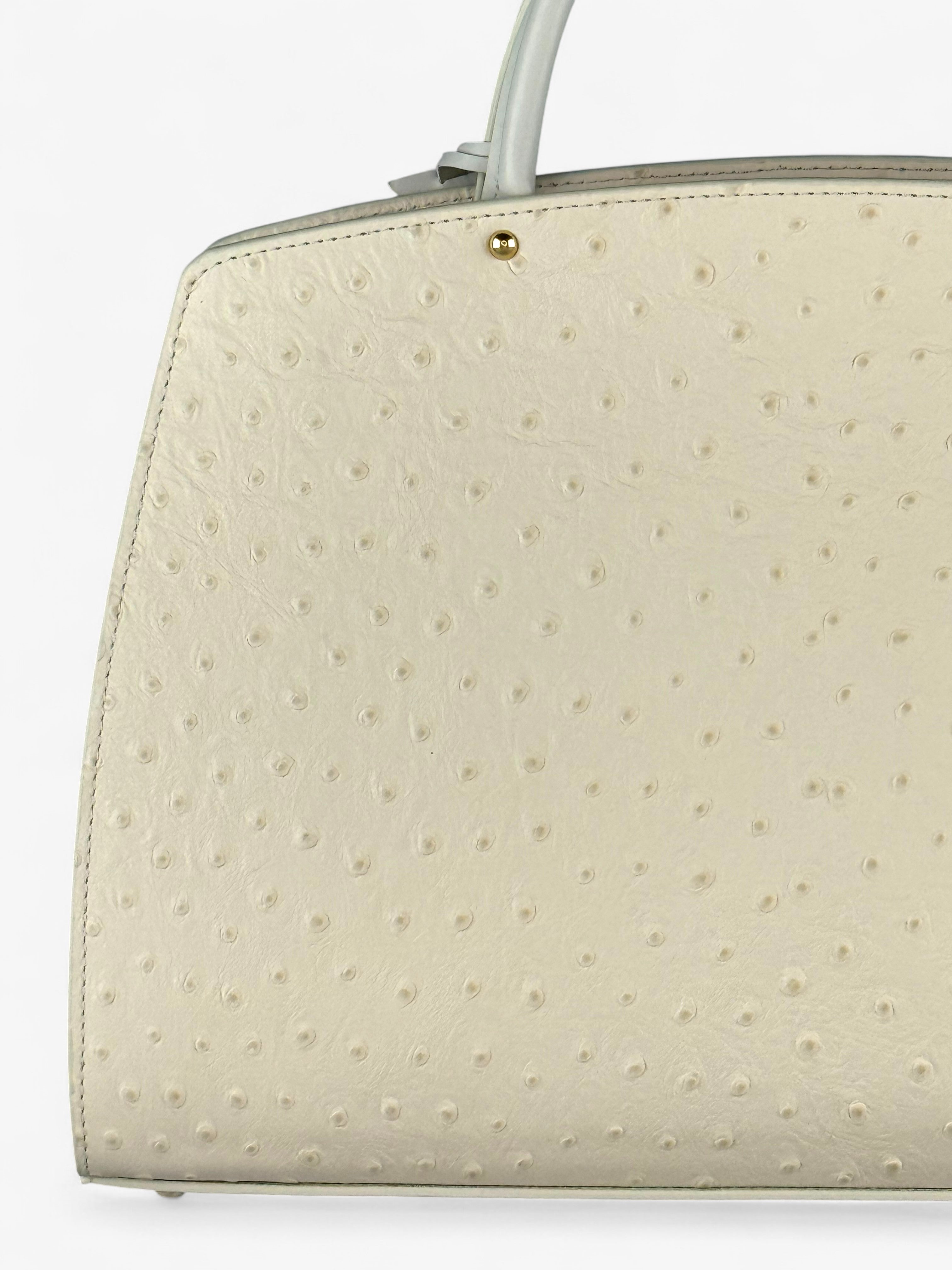 Ami M Ostrich Butter Bag