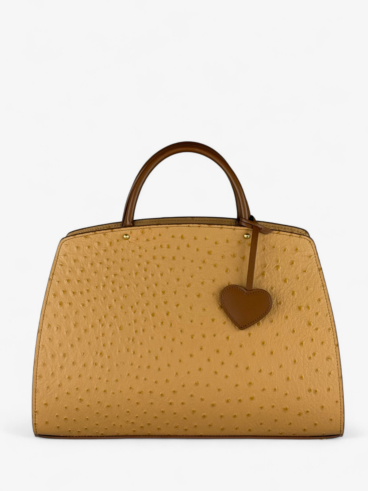 Caresta Bags - Ami M Ostrich Cognac bag