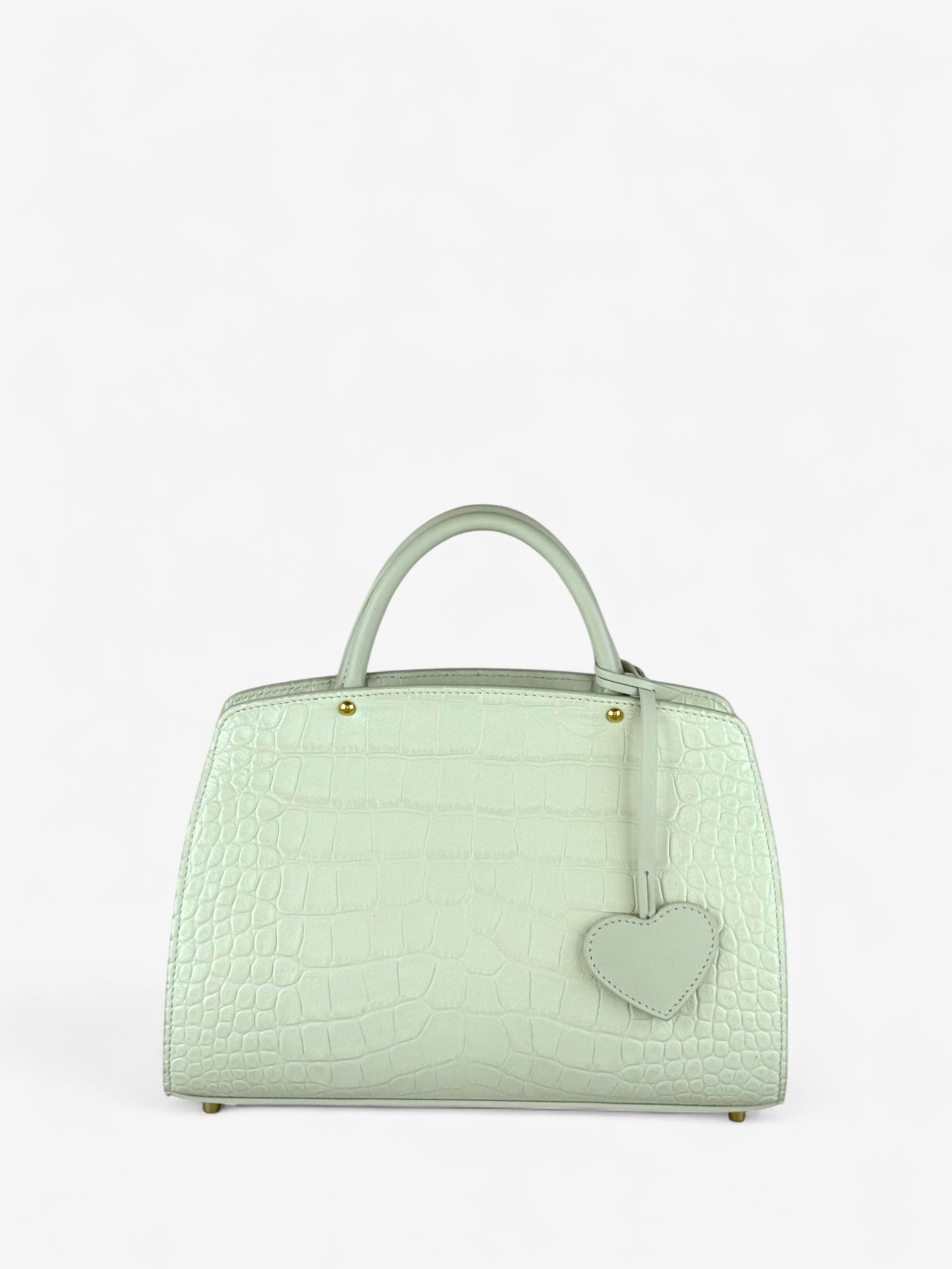 Geantă Ami S Croco White