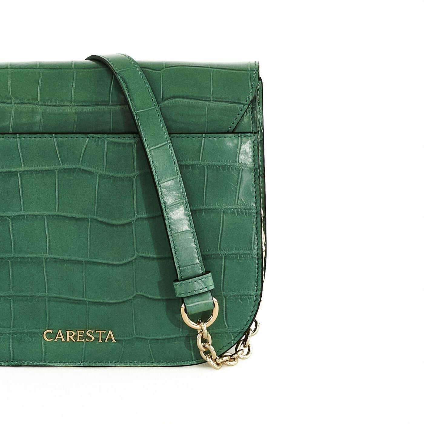 Geantă Anama Croco Green SS24 Materiale Exterior: Piele de vițel Interior: Căptușeală din material textil Mâner și Curea Mâner: De umăr, detașabil, din piele Curea: Lungă detașabilă și ajustabilă Compartimentare Un compartiment principal 1 buzunar aplicat