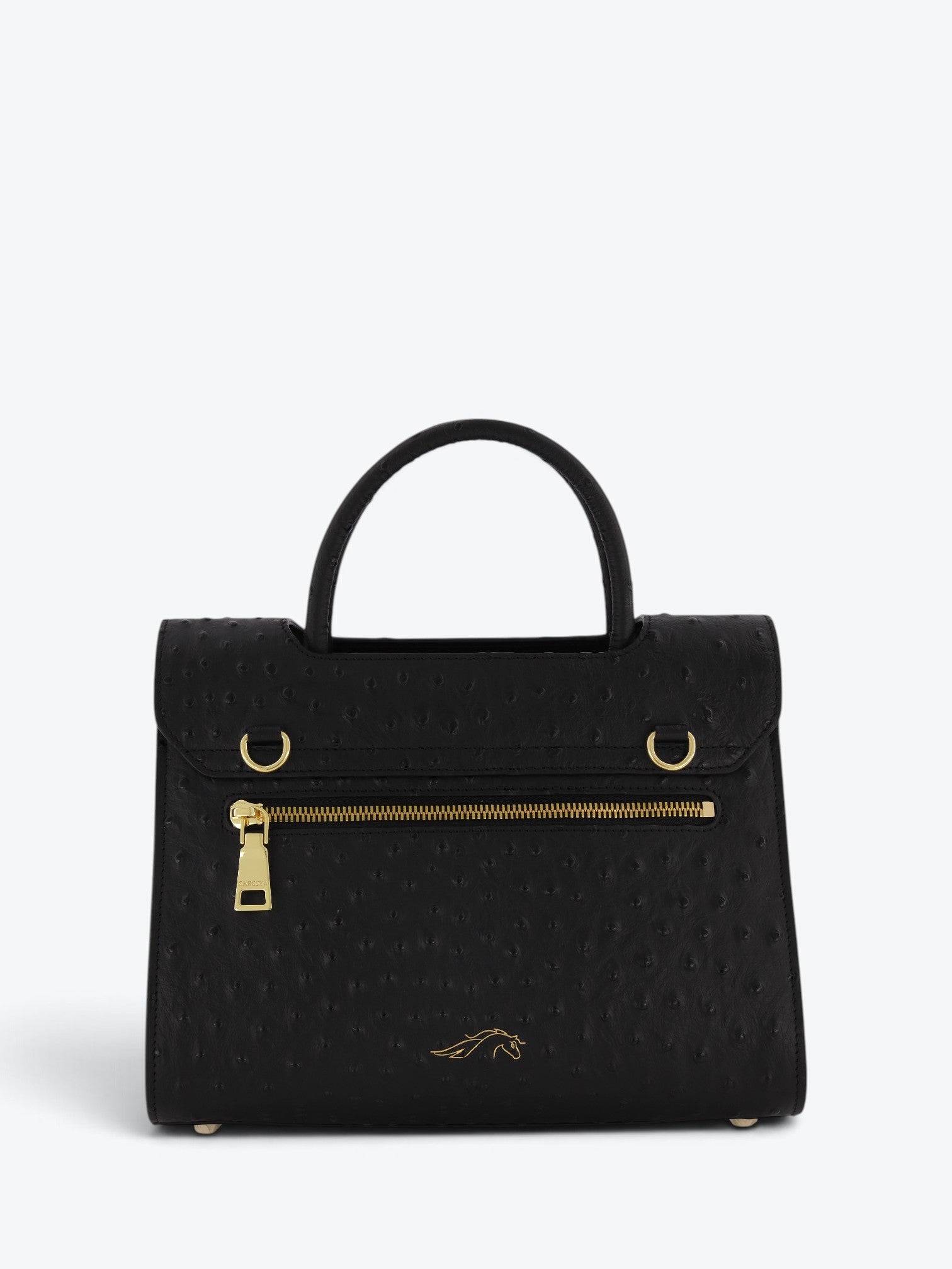 Chanté 25 Ostrich Black Cu Interior Turquoise - Ediție Limitată