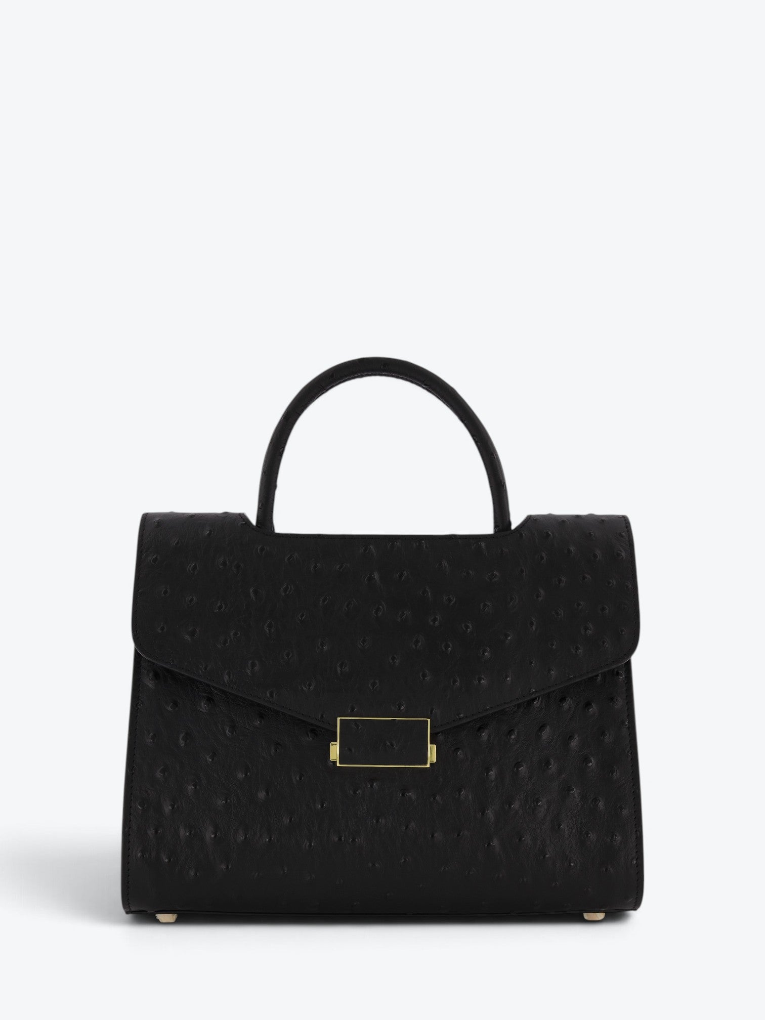 Chanté 25 Ostrich Black Cu Interior Turquoise - Ediție Limitată