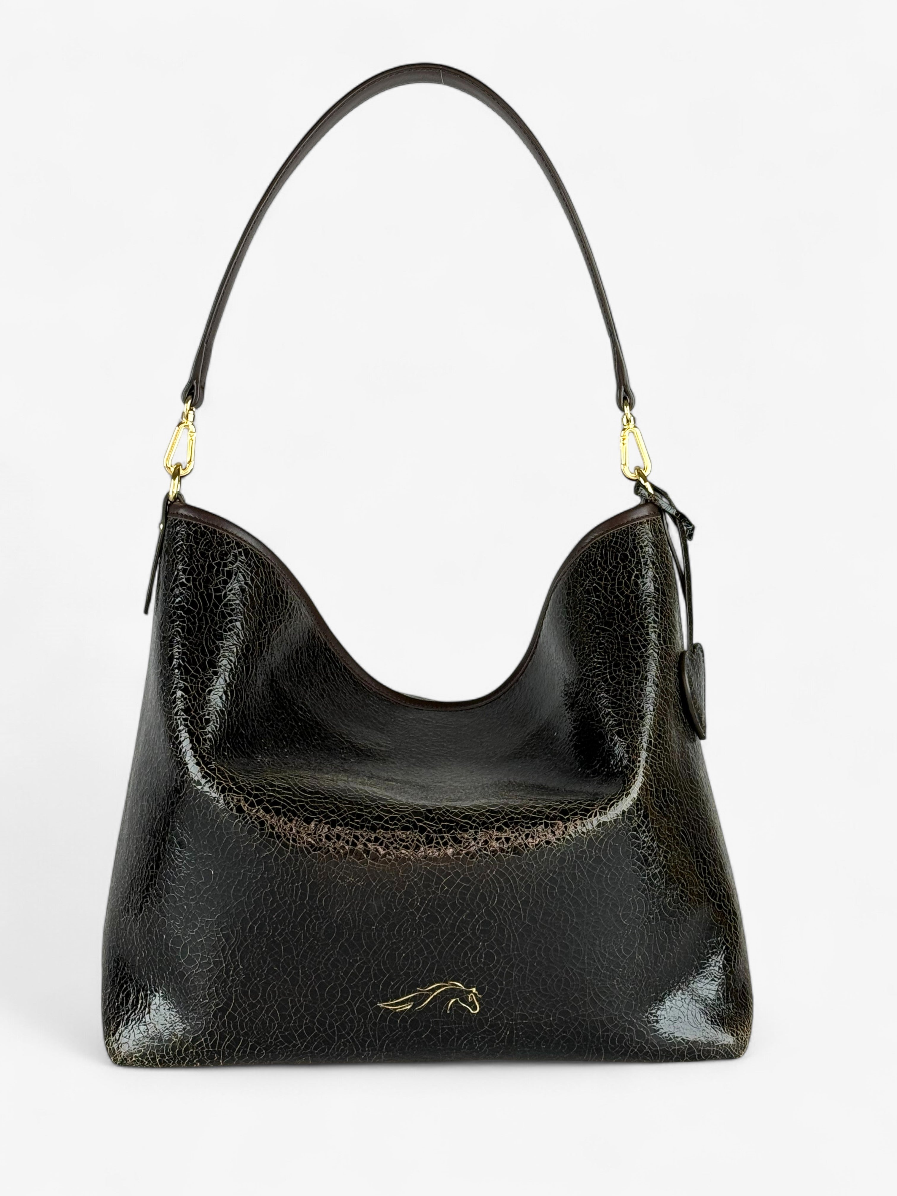 Geantă Deva Crack Brown