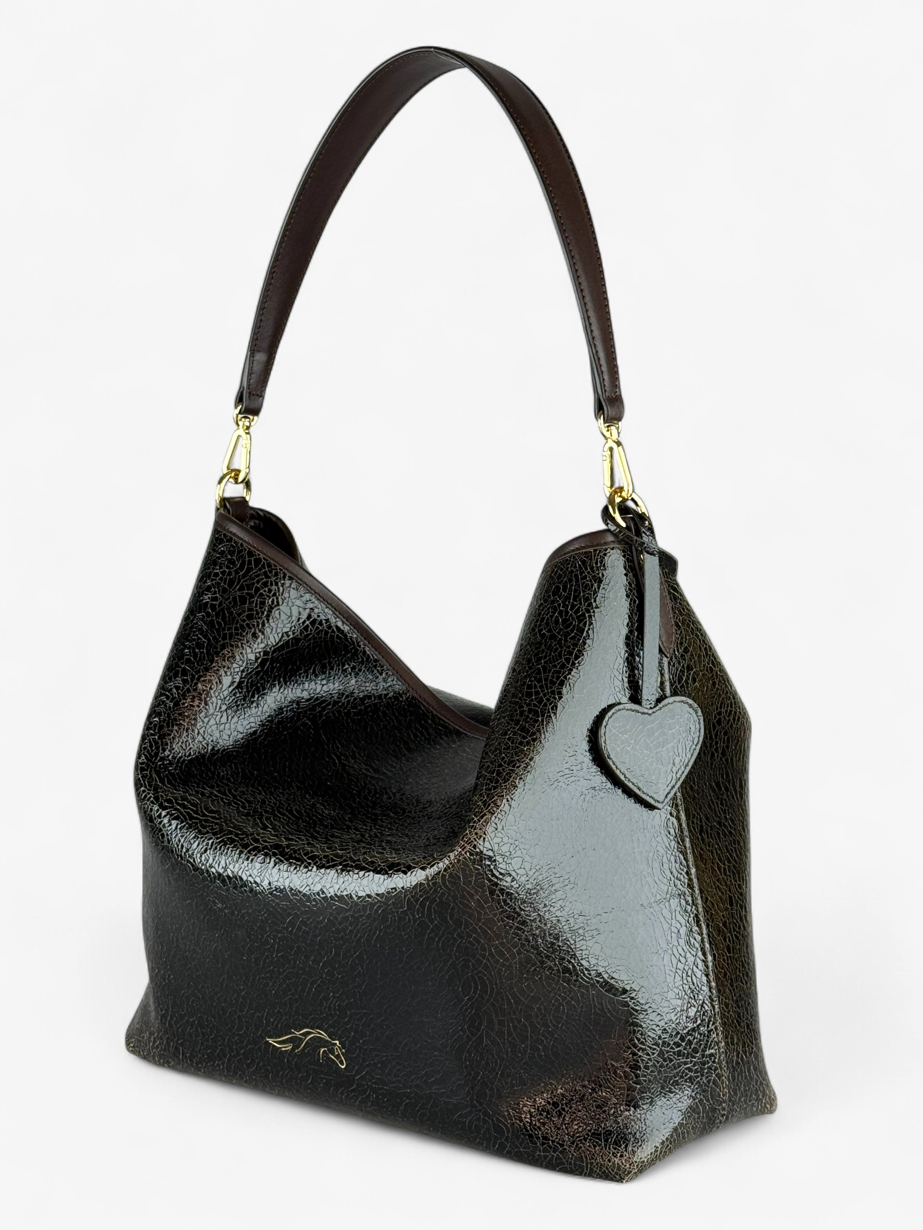 Geantă Deva Crack Brown