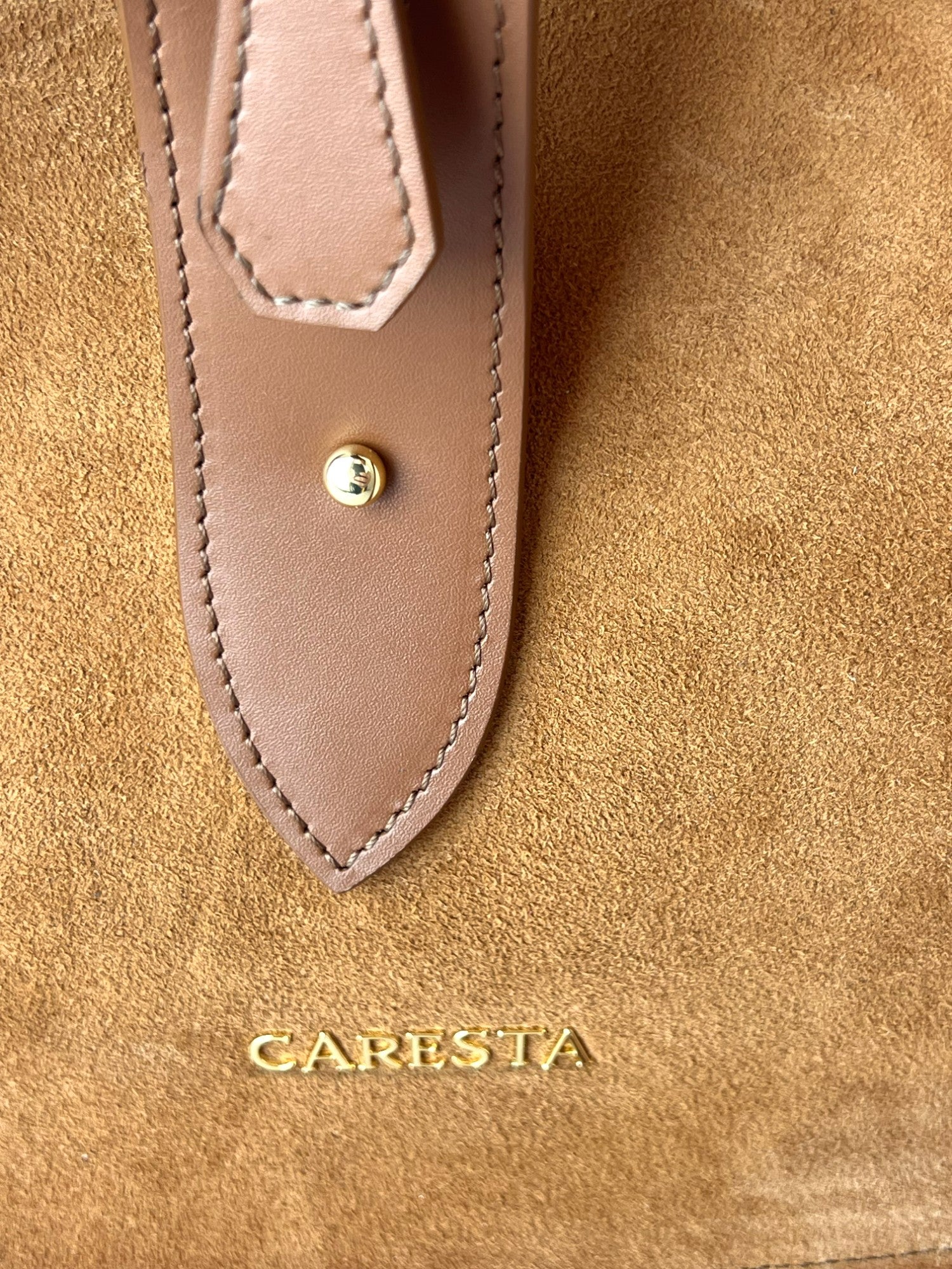 Borsa Duffel Velour Cognac
