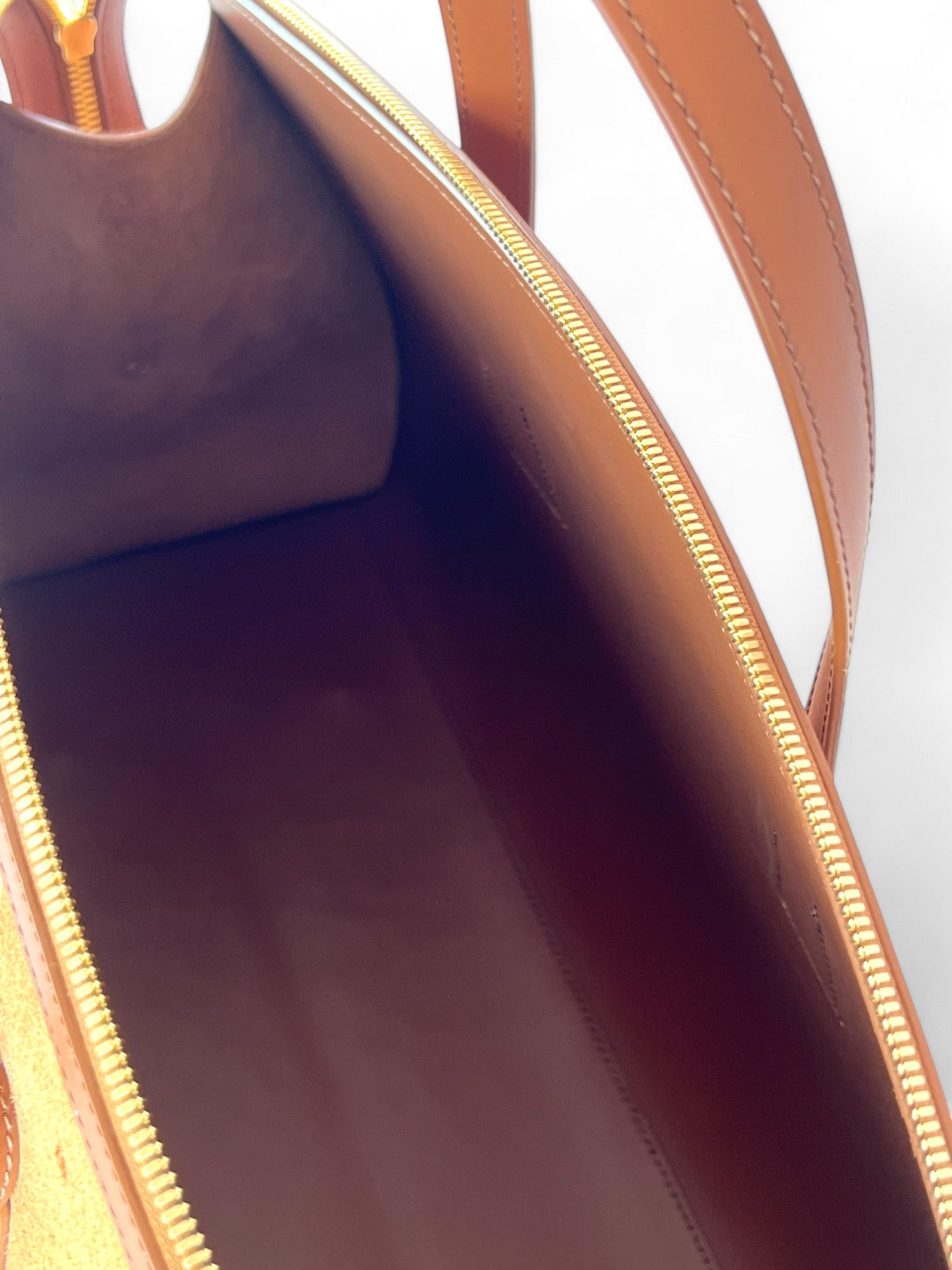 Duffel Velour Cognac Bag