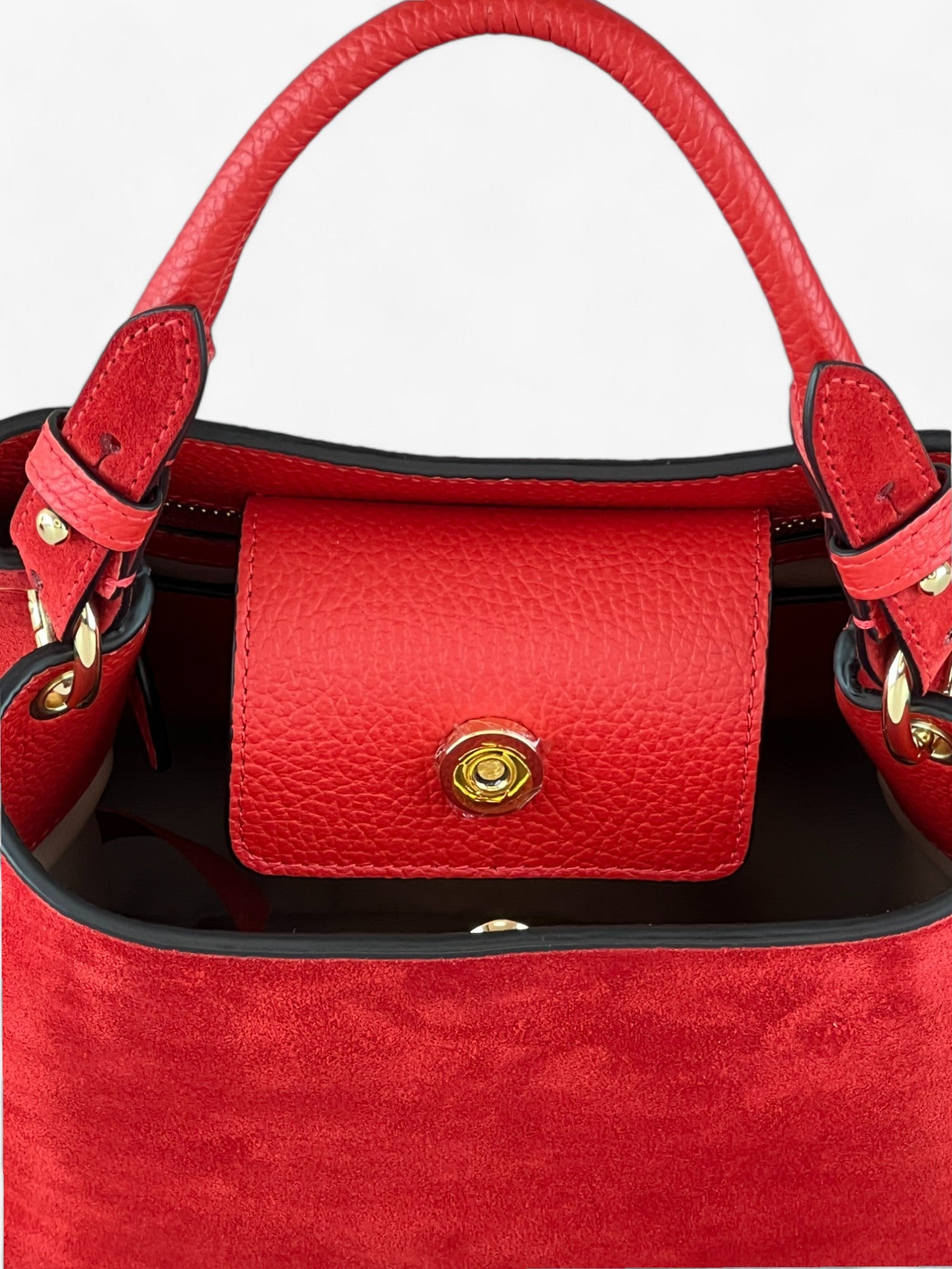 Alice M Red Velour Bag