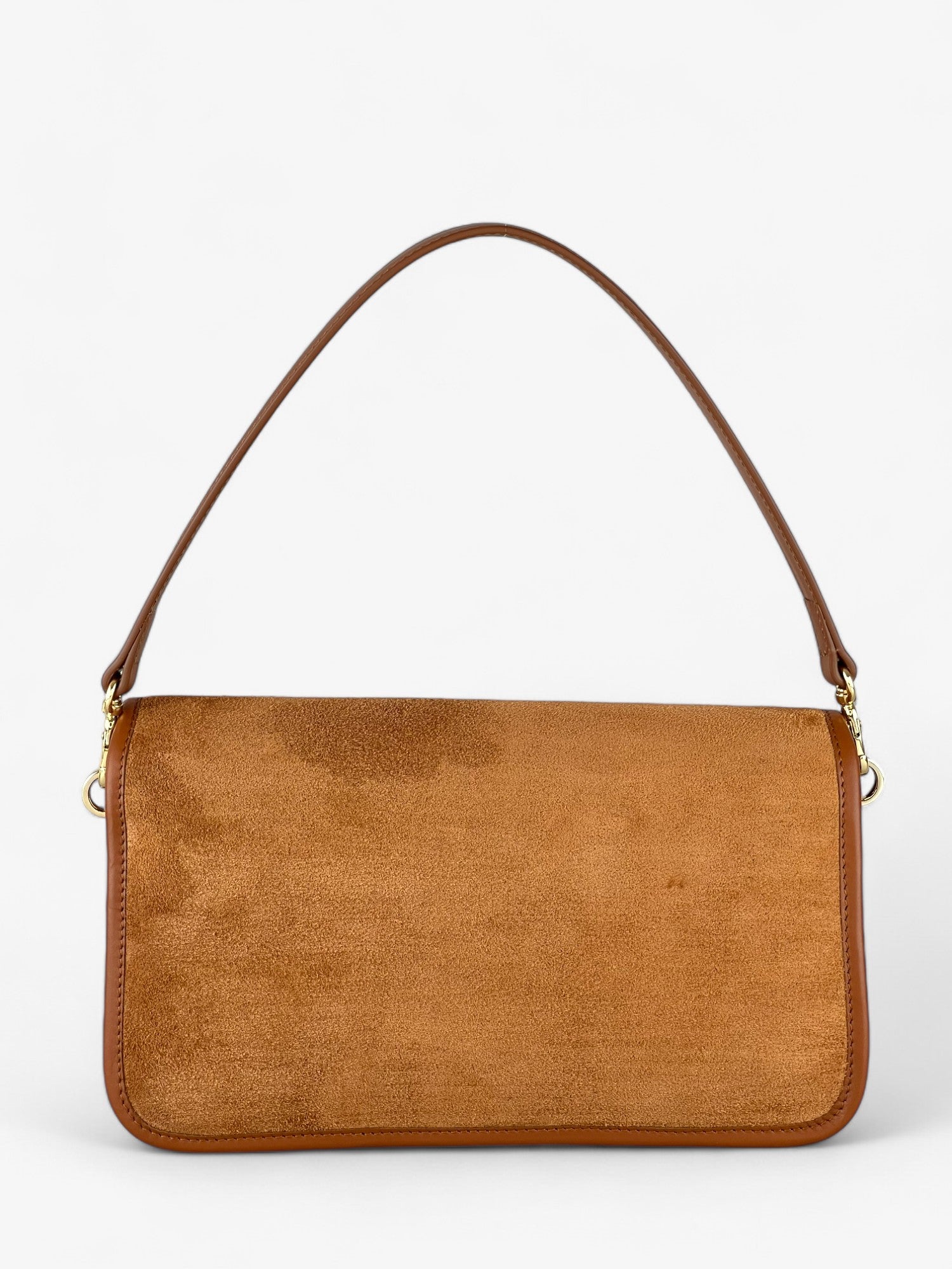 Baguette Cognac Velour Bag