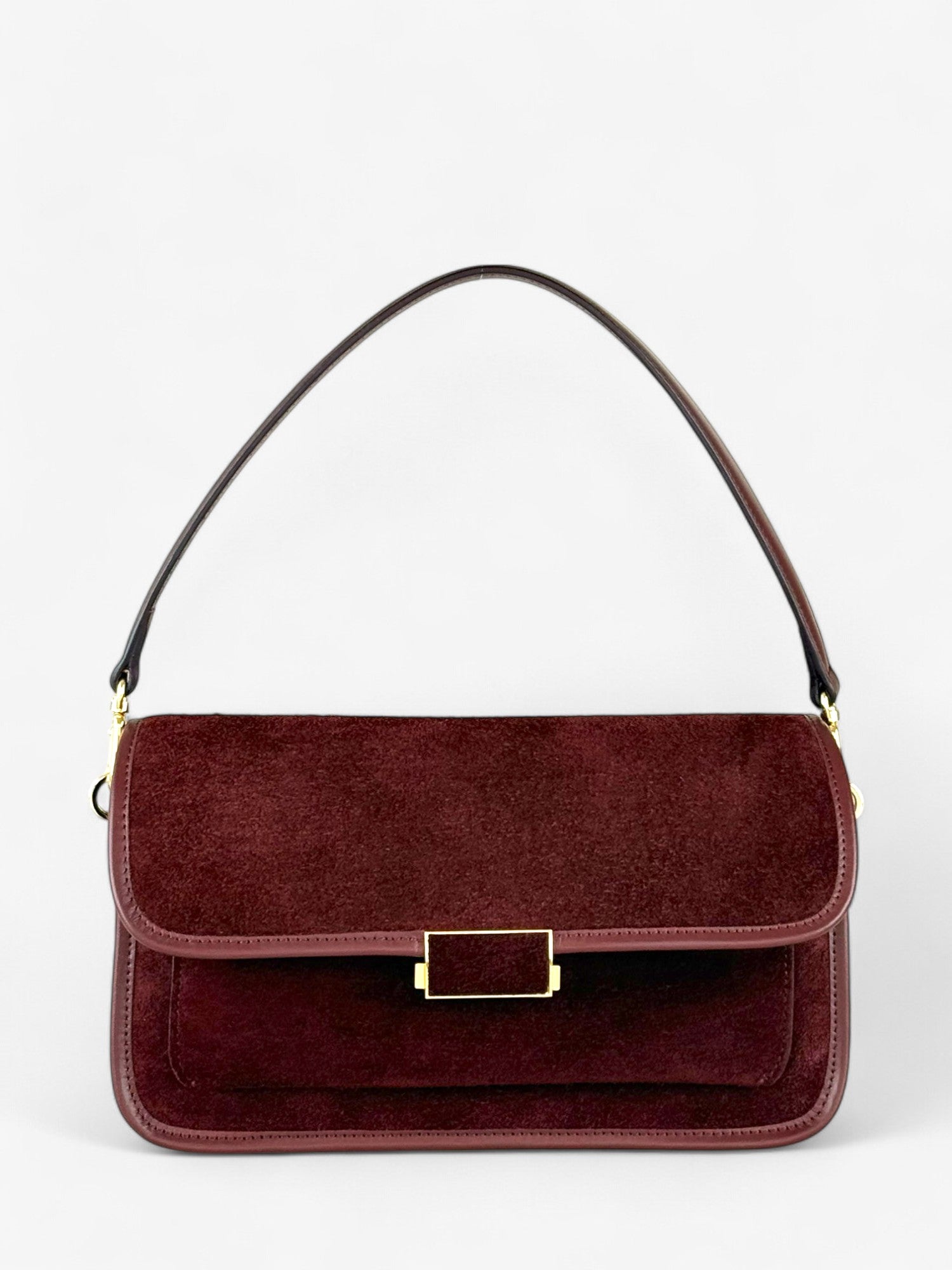 Borsa Baguette Bordeaux Velour